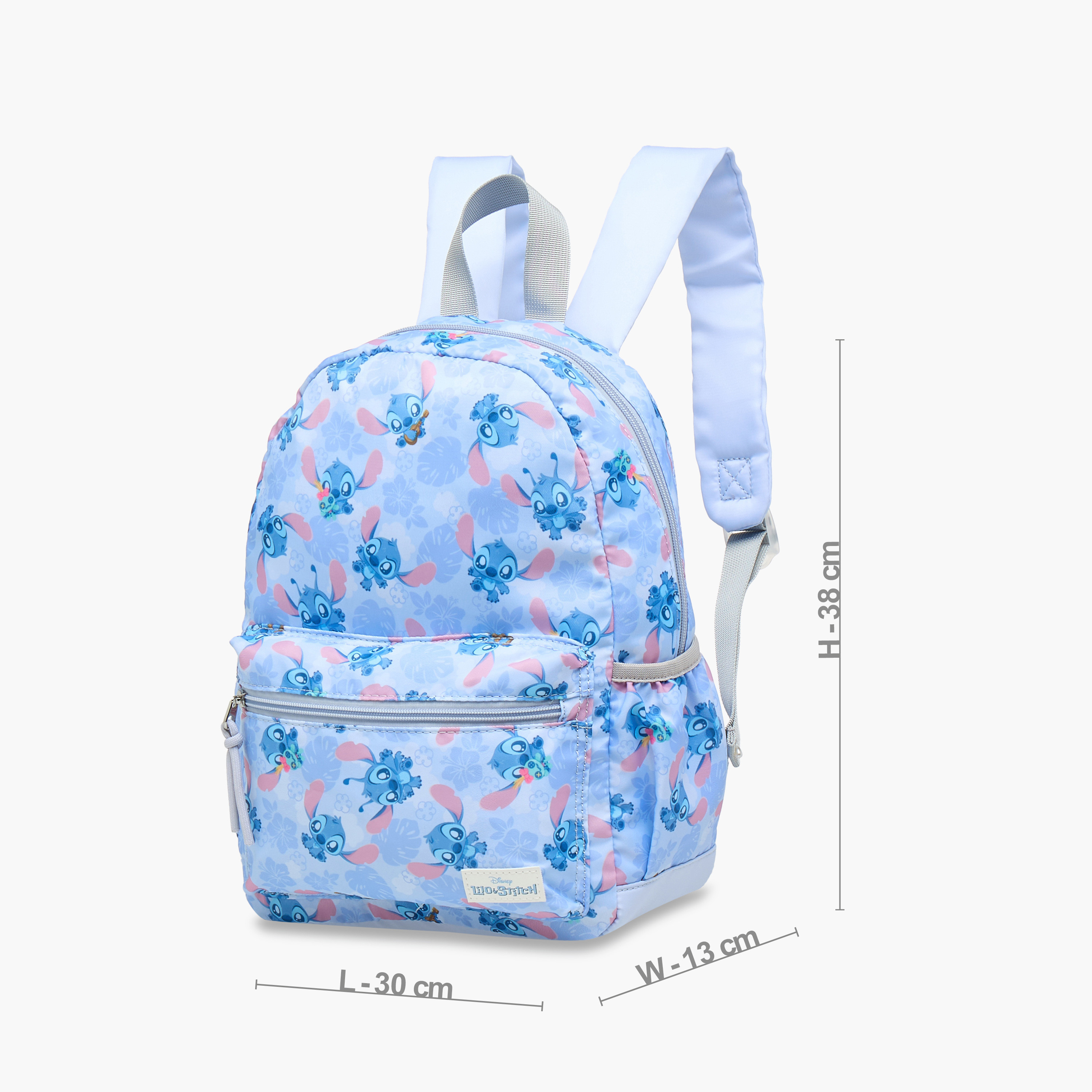 شنطة ظهر مدرسية بأحزمة كتف قابلة للتعديل وطبعات ستيتش من ديزني - 13x30x38 سم-school-bagsandbackpacks-backpacks-image-2