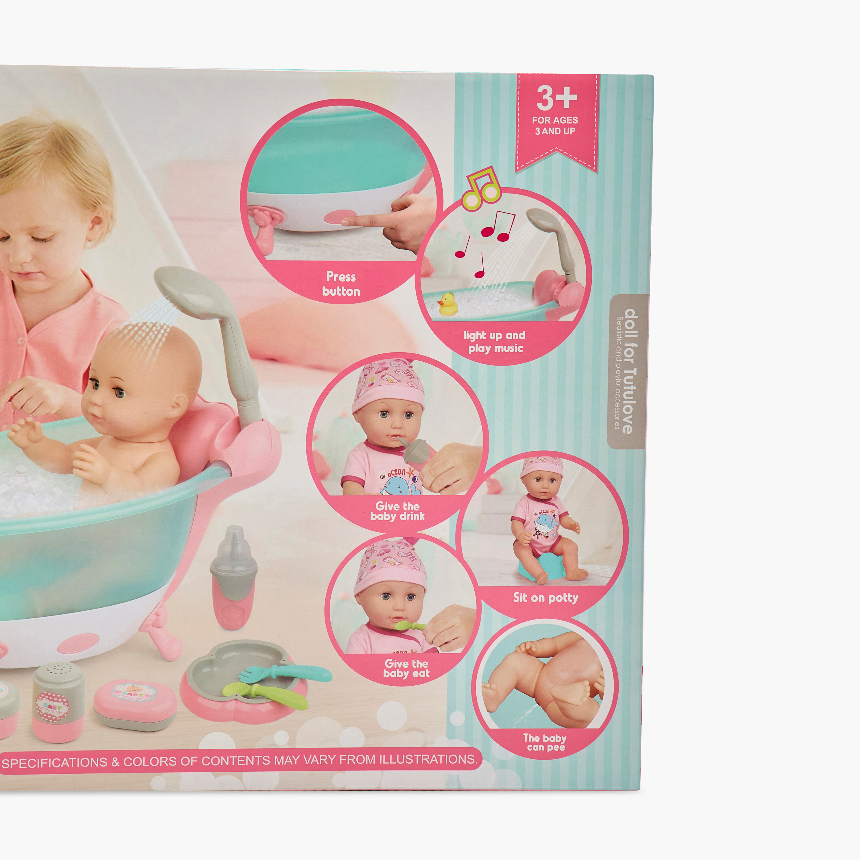 Juniors Baby Doll with Electric Bathtub Toy-toys-dollsandplaysets-dollplaysets-image-18