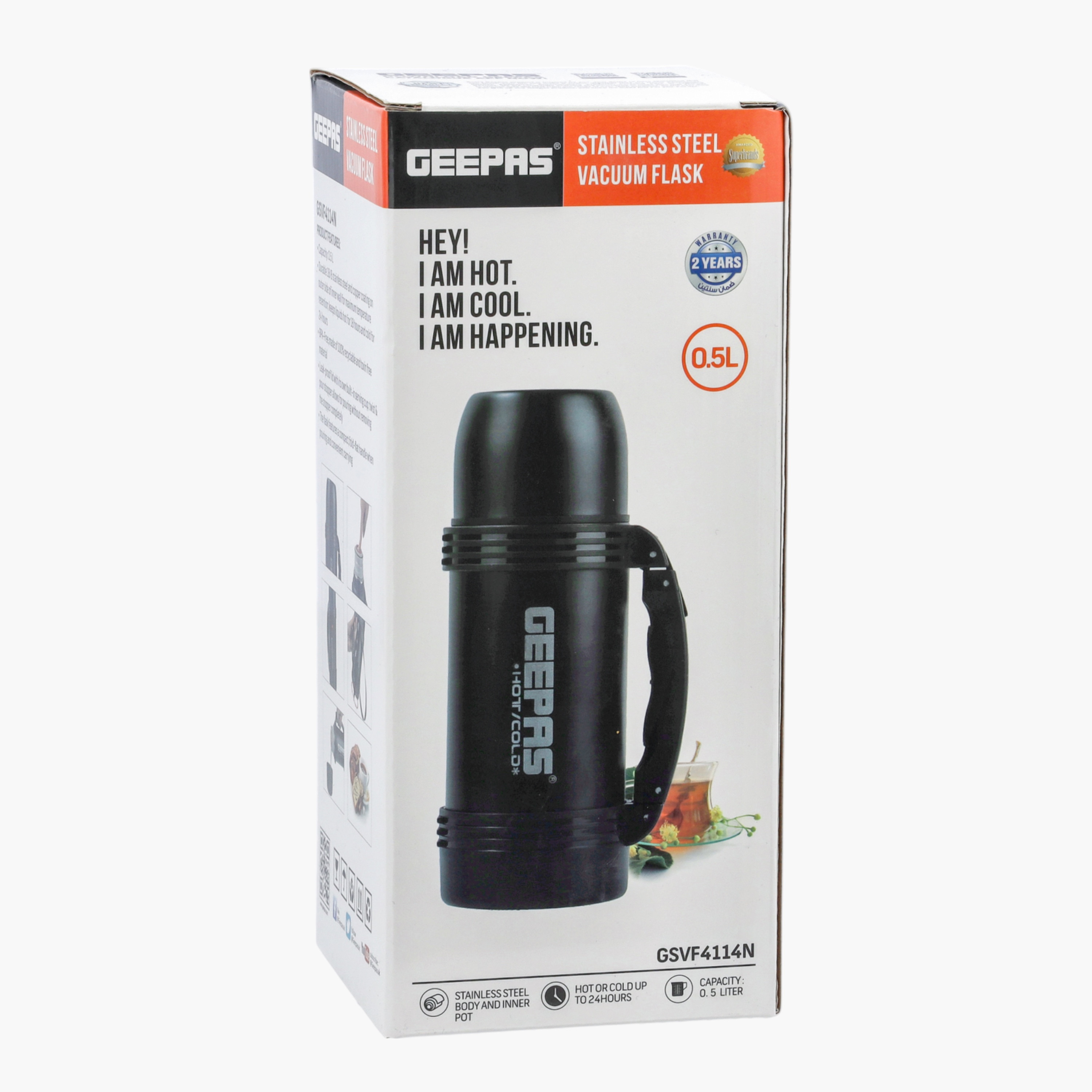 GEEPAS Stainless Steel Vacuum Flask - 500 ml-household-dining-teaandcoffee-vacuumflaskscoffeeandteapots-image-5