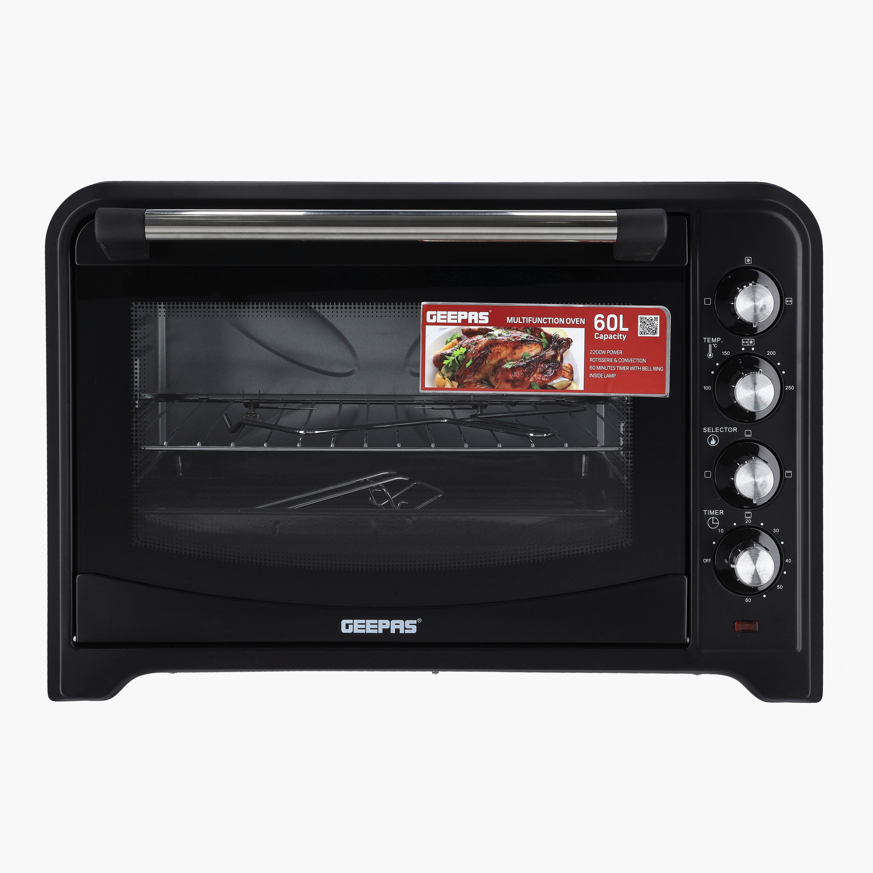فرن كهربائي بشواية وحمل حراري من جيباس - 60 لتر-household-appliances-kitchenappliances-microwavesandovens-image-1
