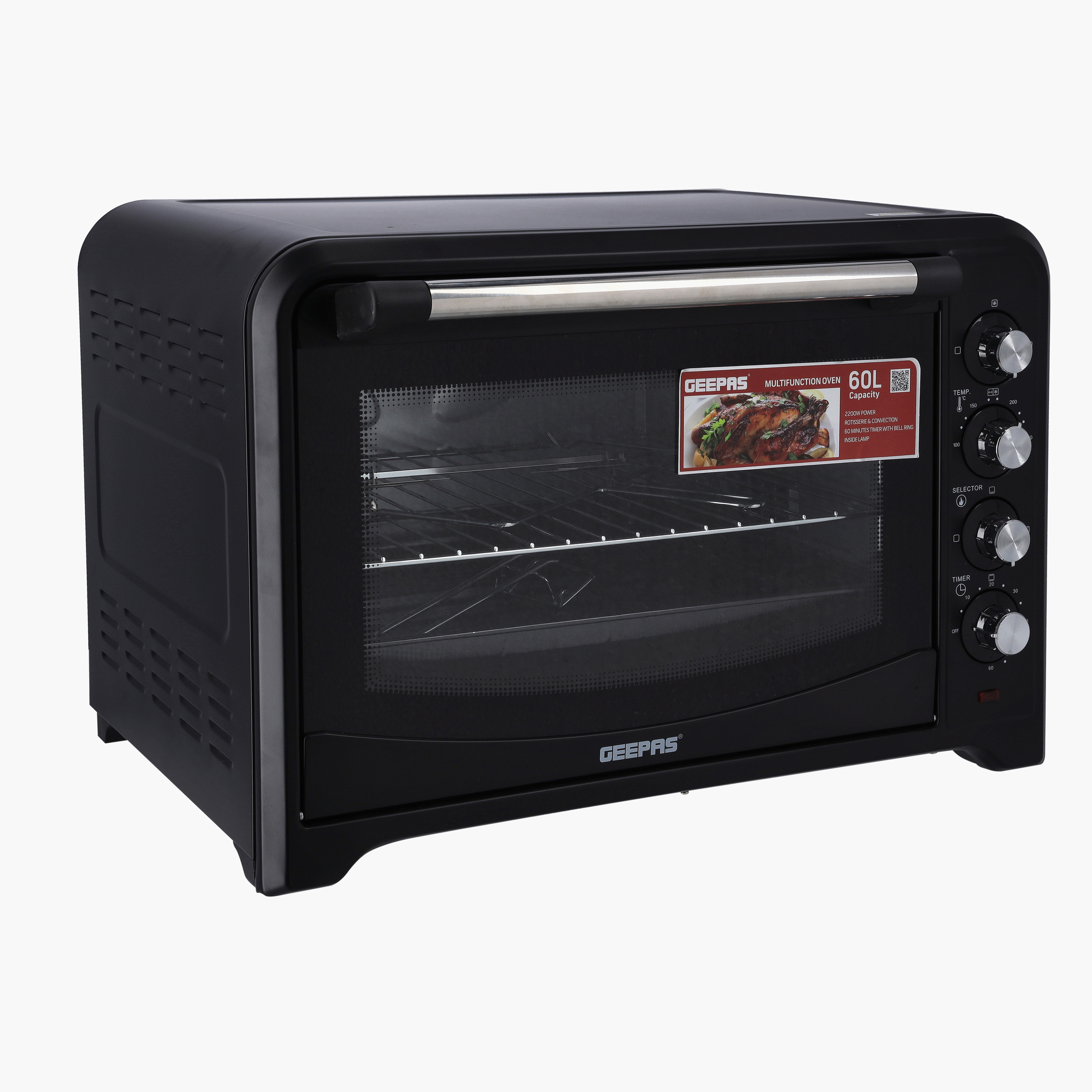 فرن كهربائي بشواية وحمل حراري من جيباس - 60 لتر-household-appliances-kitchenappliances-microwavesandovens-image-5
