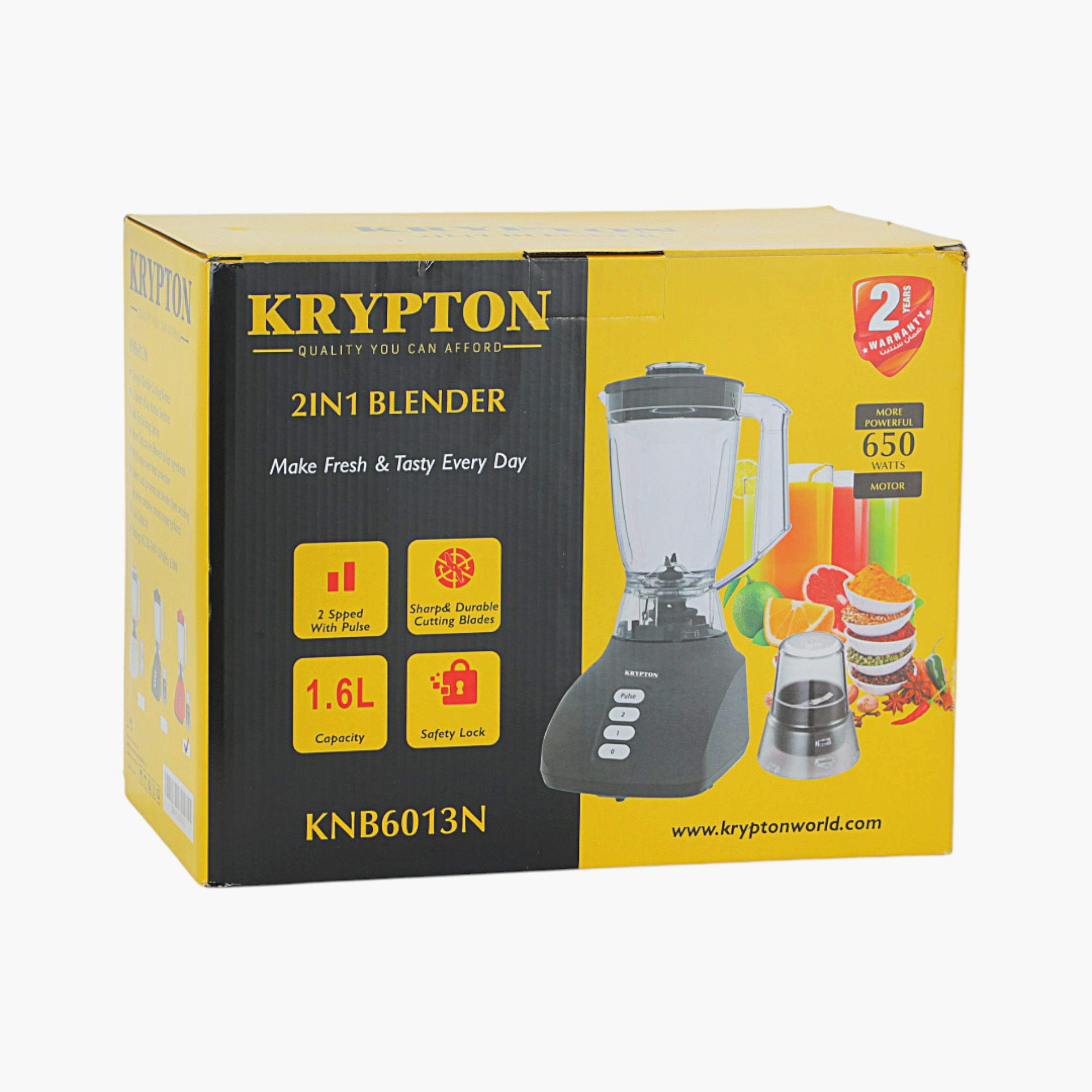 Krypton 2-in-1 Blender with Pulse and Mill-household-appliances-kitchenappliances-blendersmixersandgrinders-image-7