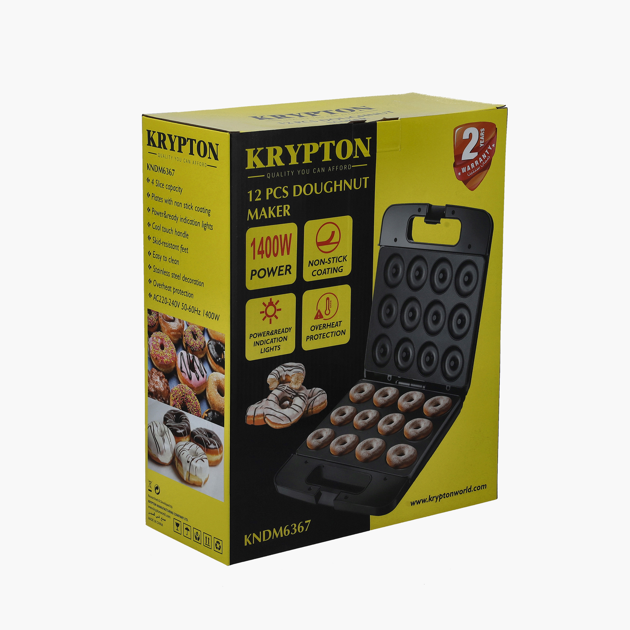 Krypton 12-Piece Doughnut Maker with Non-Stick Coating-household-appliances-kitchenappliances-electriccookers-image-6