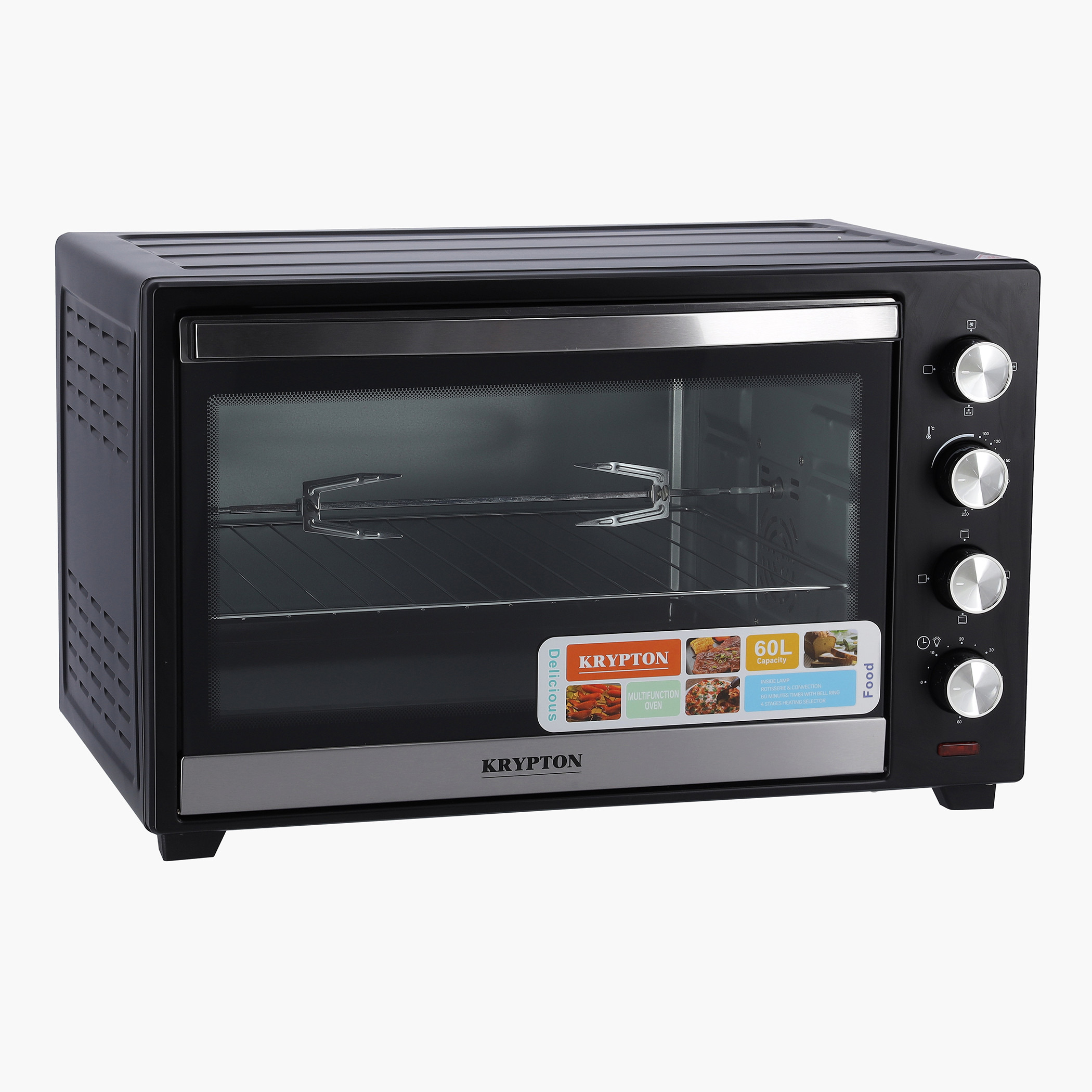 Krypton Electric Oven with Rotisserie and Convection - 60 L-household-appliances-kitchenappliances-microwavesandovens-image-2