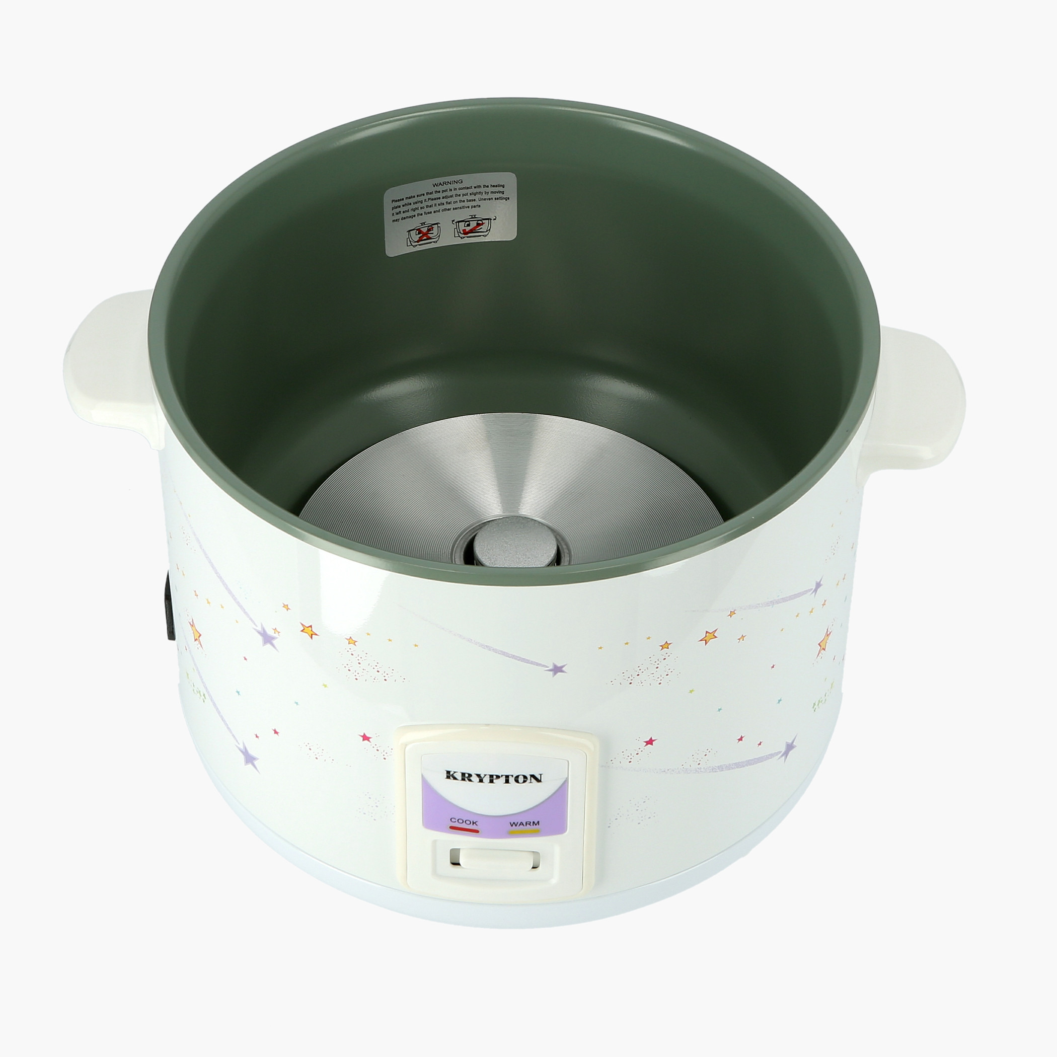 جهاز طهي أرز كهربائي مع وعاء داخلي من كريبتون - 2.8 لتر-household-appliances-kitchenappliances-electriccookers-image-3