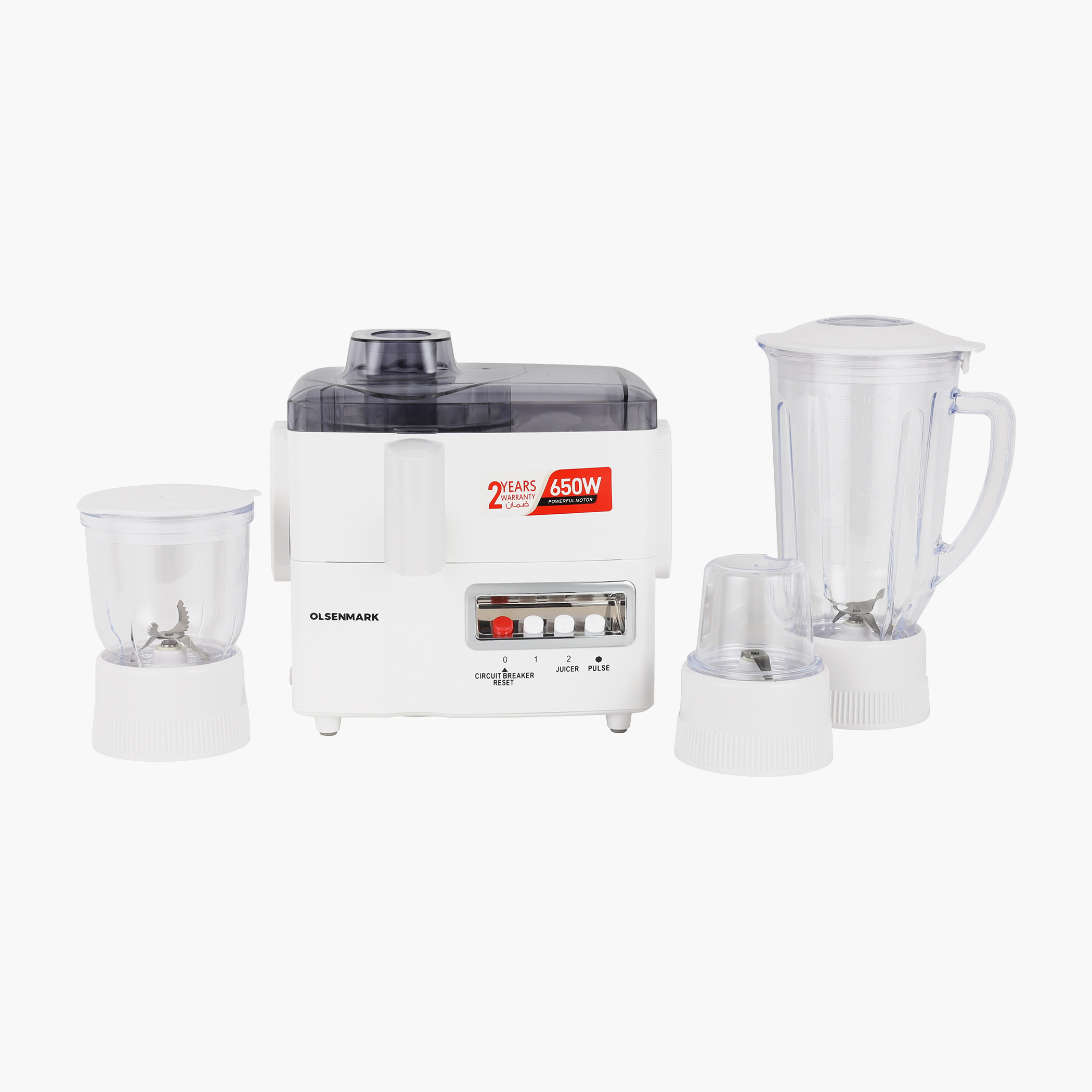 Olsenmark 4-in-1 Food Processor Set-household-appliances-kitchenappliances-foodprocessors-image-1