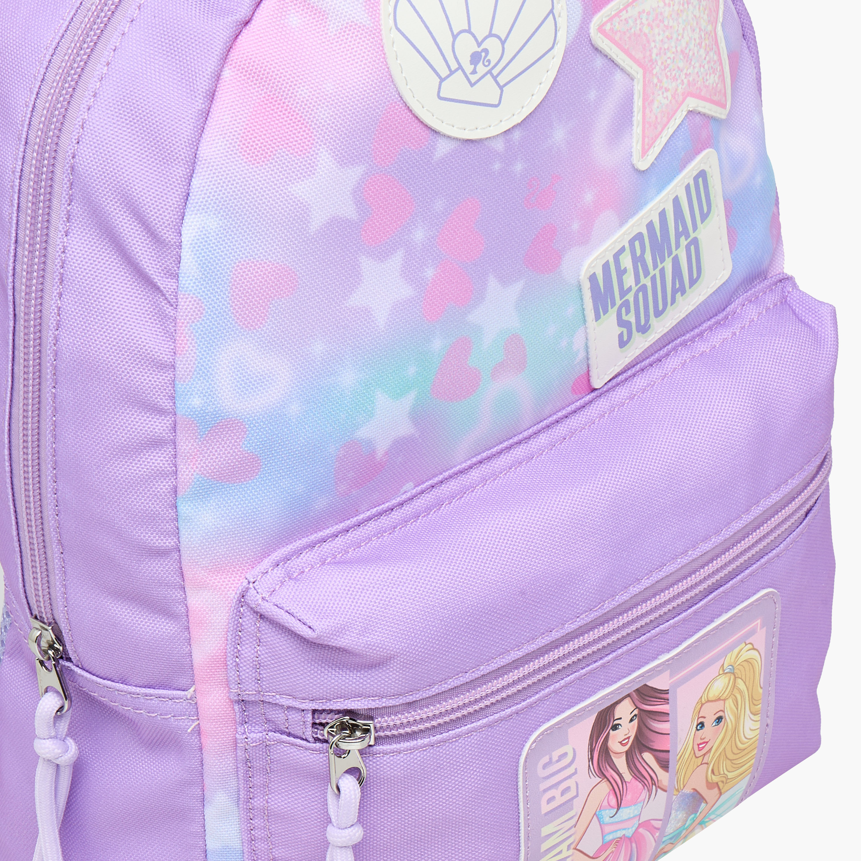 Barbie Mermaid Print School Backpack with Adjustable Shoulder Straps - 33x25x10 cm-school-bagsandbackpacks-backpacks-image-6