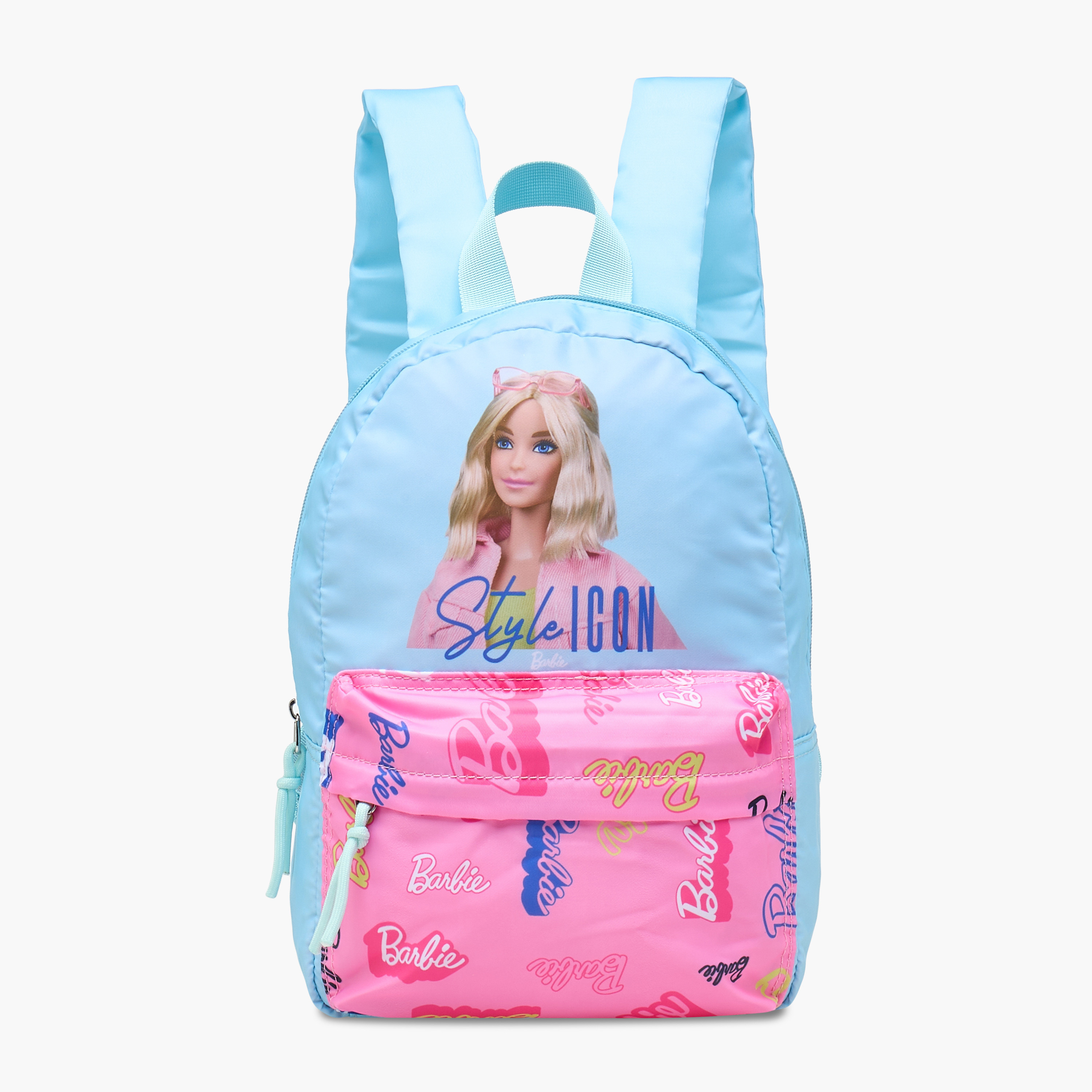 شنطة ظهر مدرسية بأحزمة كتف قابلة للتعديل وطبعات باربي - 33x25x10 سم-school-bagsandbackpacks-backpacks-image-1