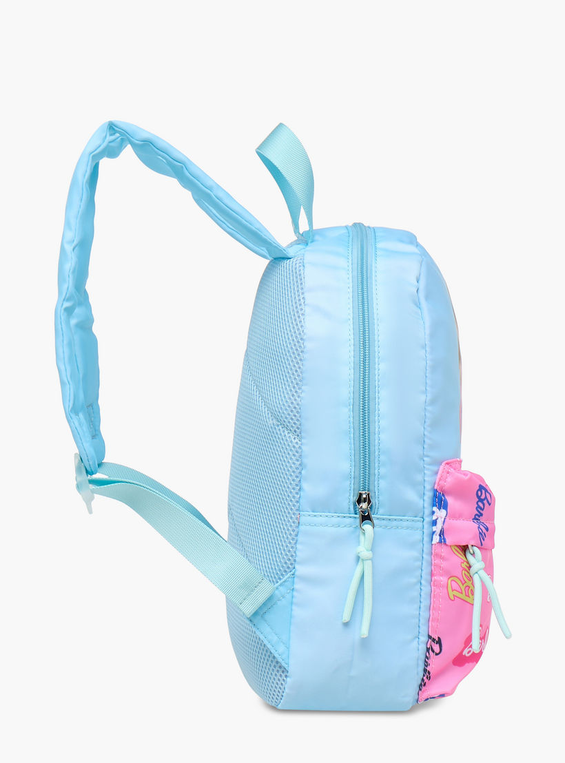شنطة ظهر مدرسية بأحزمة كتف قابلة للتعديل وطبعات باربي - 33x25x10 سم-school-bagsandbackpacks-backpacks-image-3