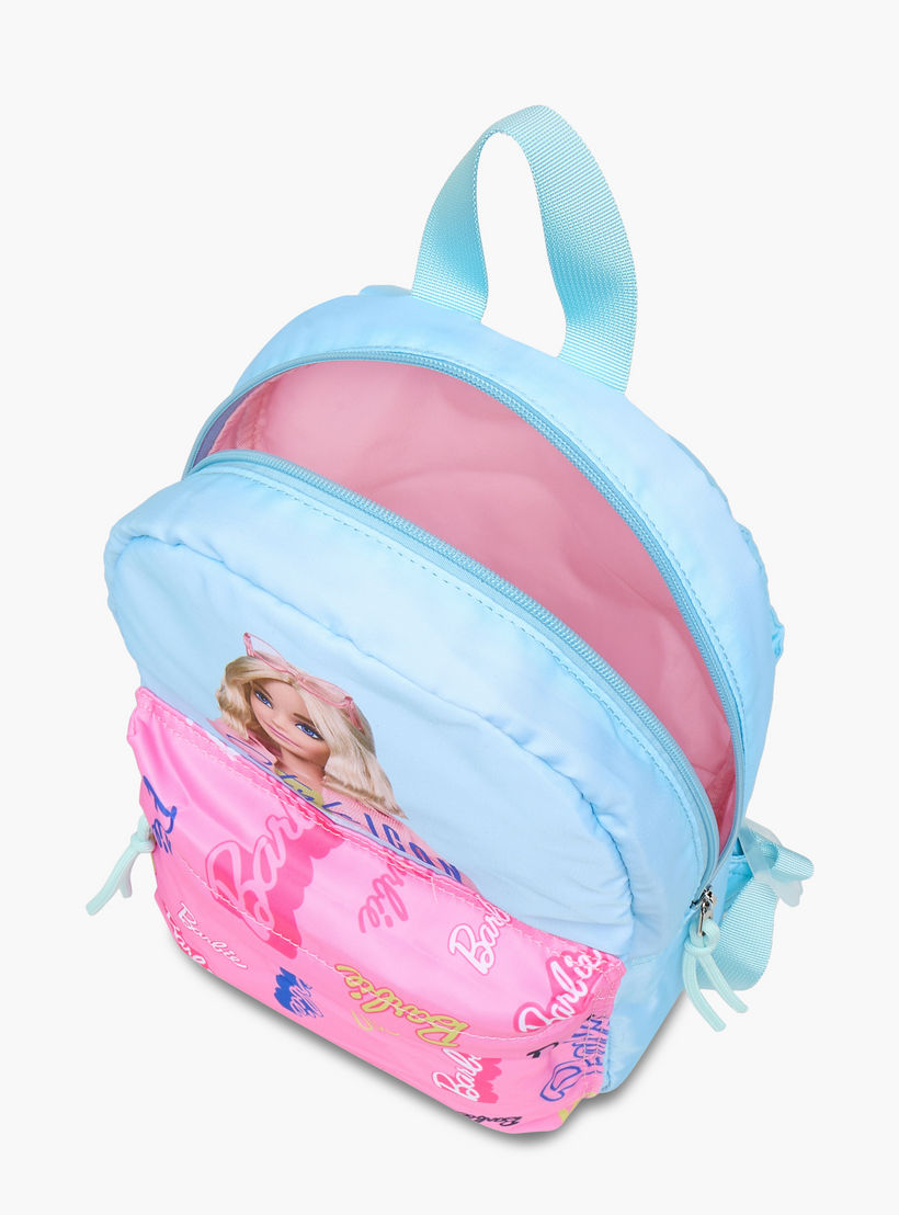 شنطة ظهر مدرسية بأحزمة كتف قابلة للتعديل وطبعات باربي - 33x25x10 سم-school-bagsandbackpacks-backpacks-image-7