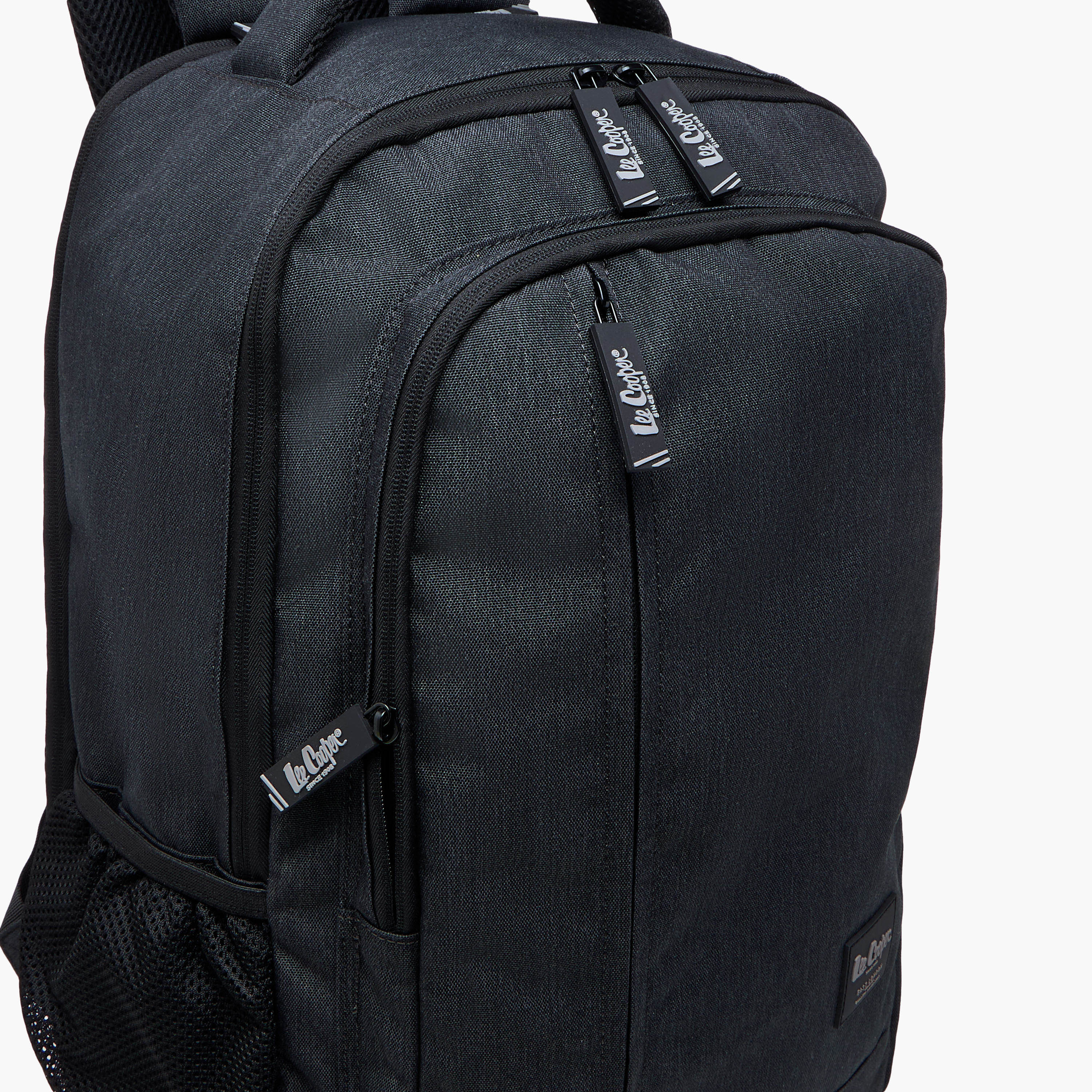 شنطة ظهر بارزة الملمس بأحزمة قابلة للتعديل وسحاب إغلاق من لي كوبر - 31x46x16 سم-school-bagsandbackpacks-backpacks-image-5