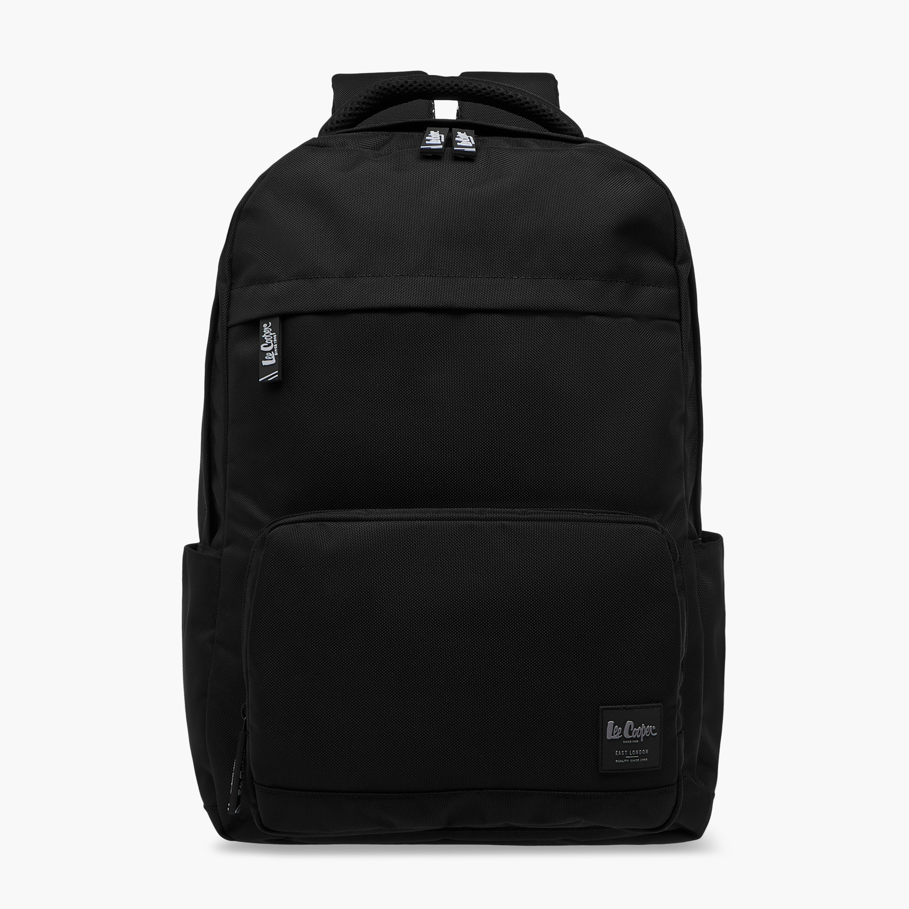 Lee Cooper Textured Backpack with Adjustable Straps and Zip Closure - 34x47x21 cm-school-bagsandbackpacks-backpacks-image-1