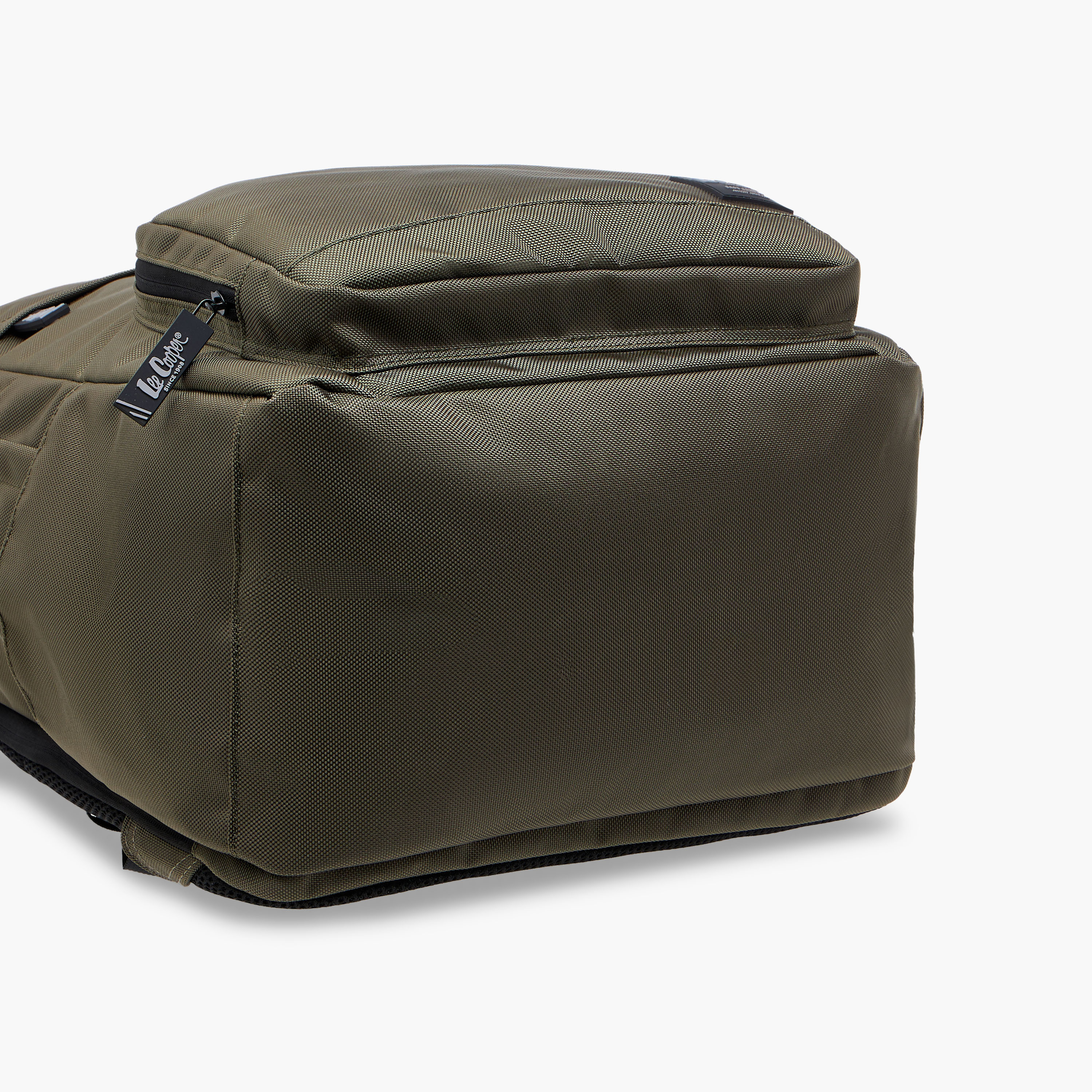 Lee Cooper Textured Backpack with Adjustable Straps and Zip Closure - 34x47x21 cm-school-bagsandbackpacks-backpacks-image-6