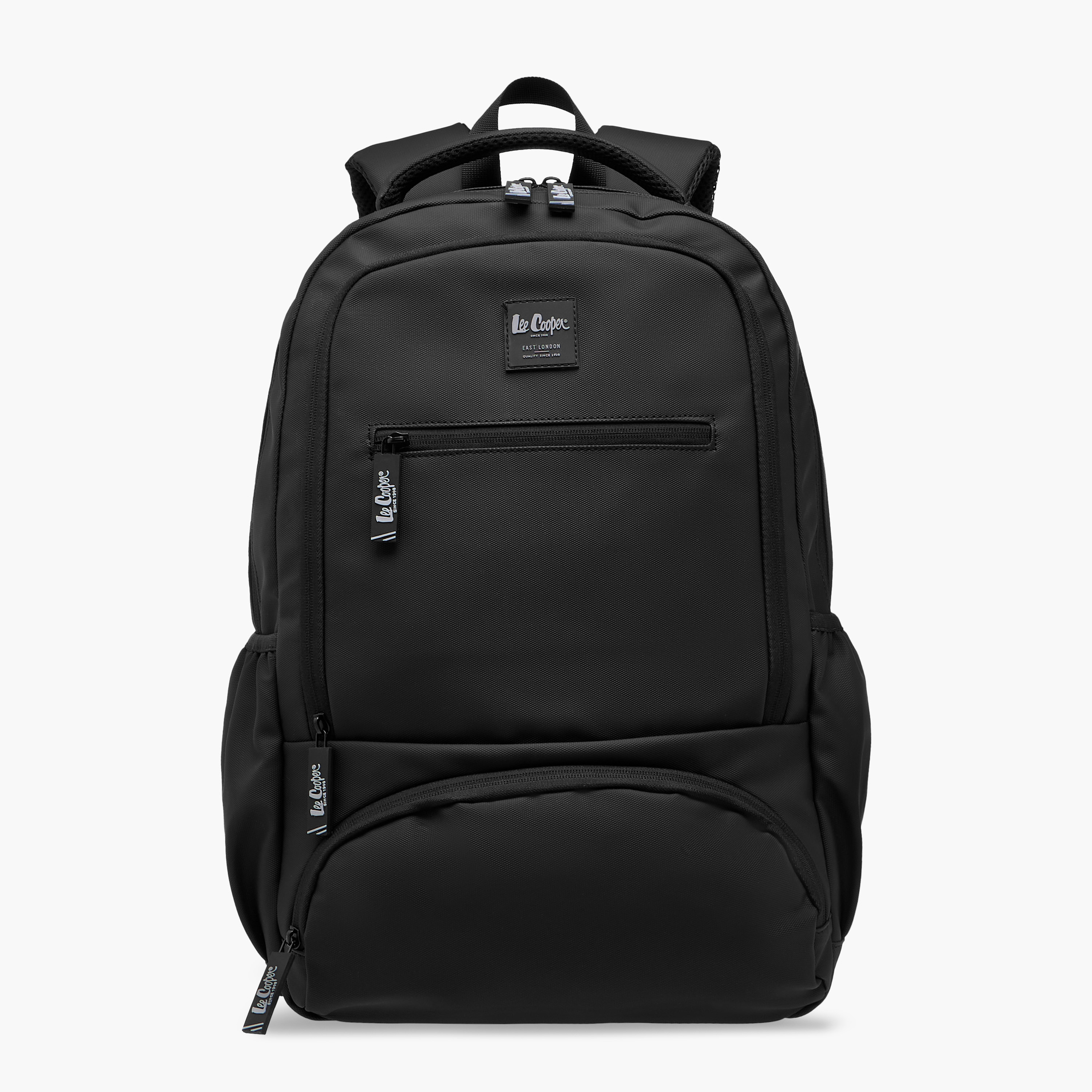 Buy Lee Cooper Solid Backpack with Adjustable Straps and Zip Closure ...