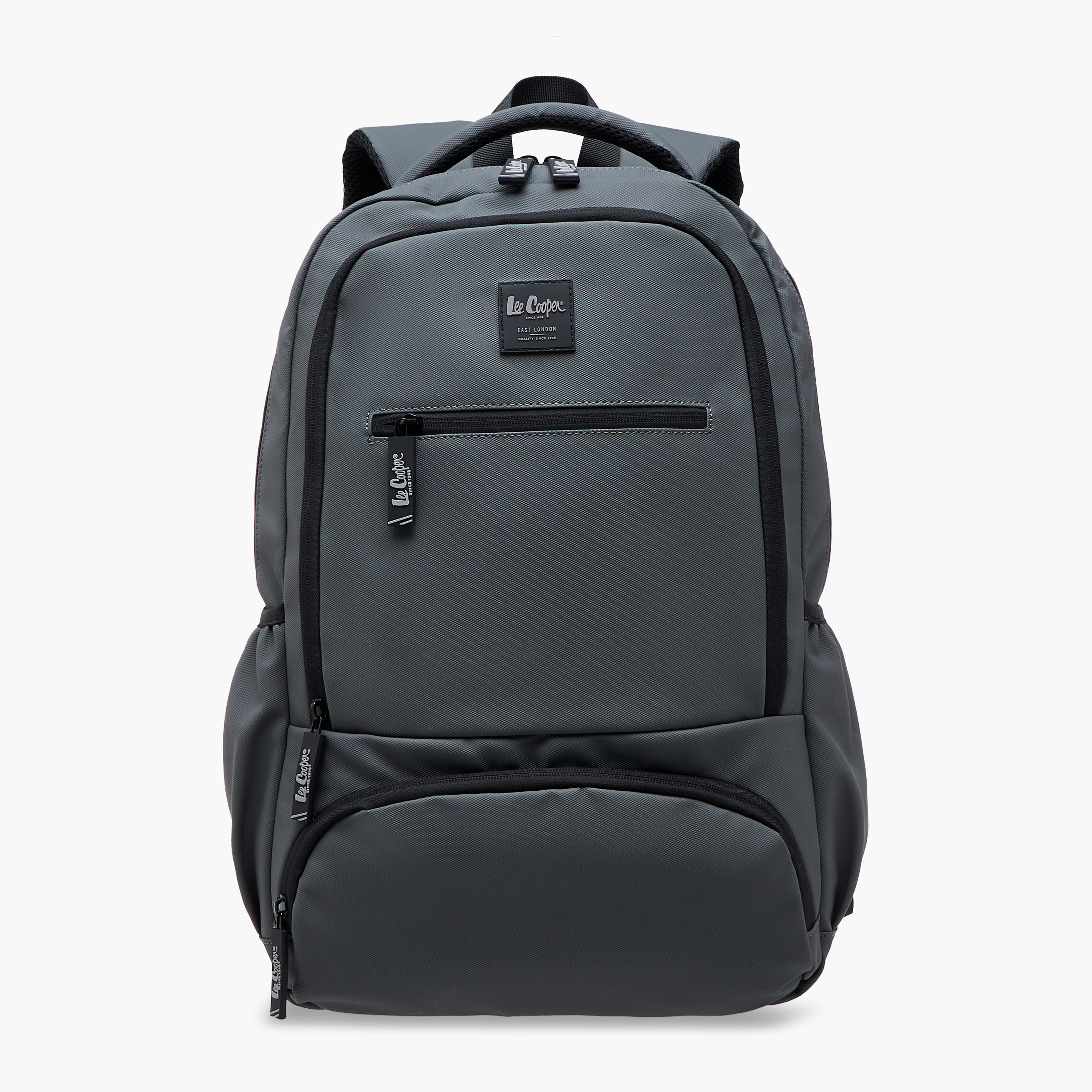 Lee Cooper Solid Backpack with Adjustable Straps and Zip Closure - 33x48x14 cm-school-bagsandbackpacks-backpacks-image-1