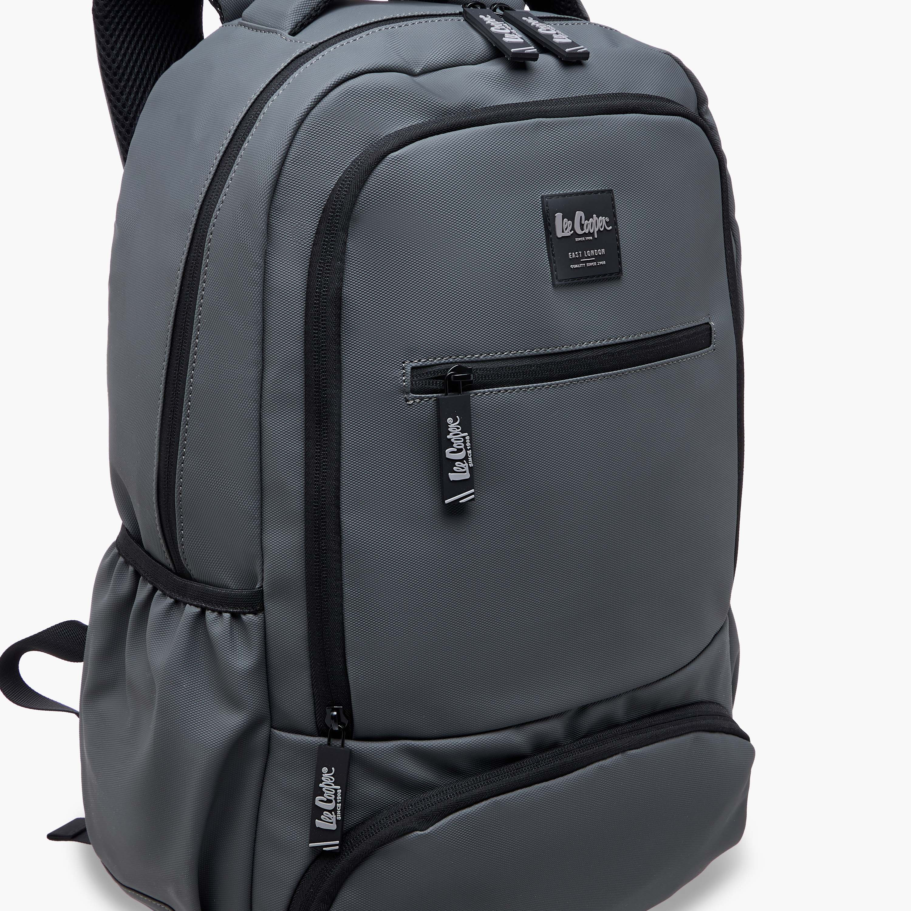 Lee Cooper Solid Backpack with Adjustable Straps and Zip Closure - 33x48x14 cm-school-bagsandbackpacks-backpacks-image-5