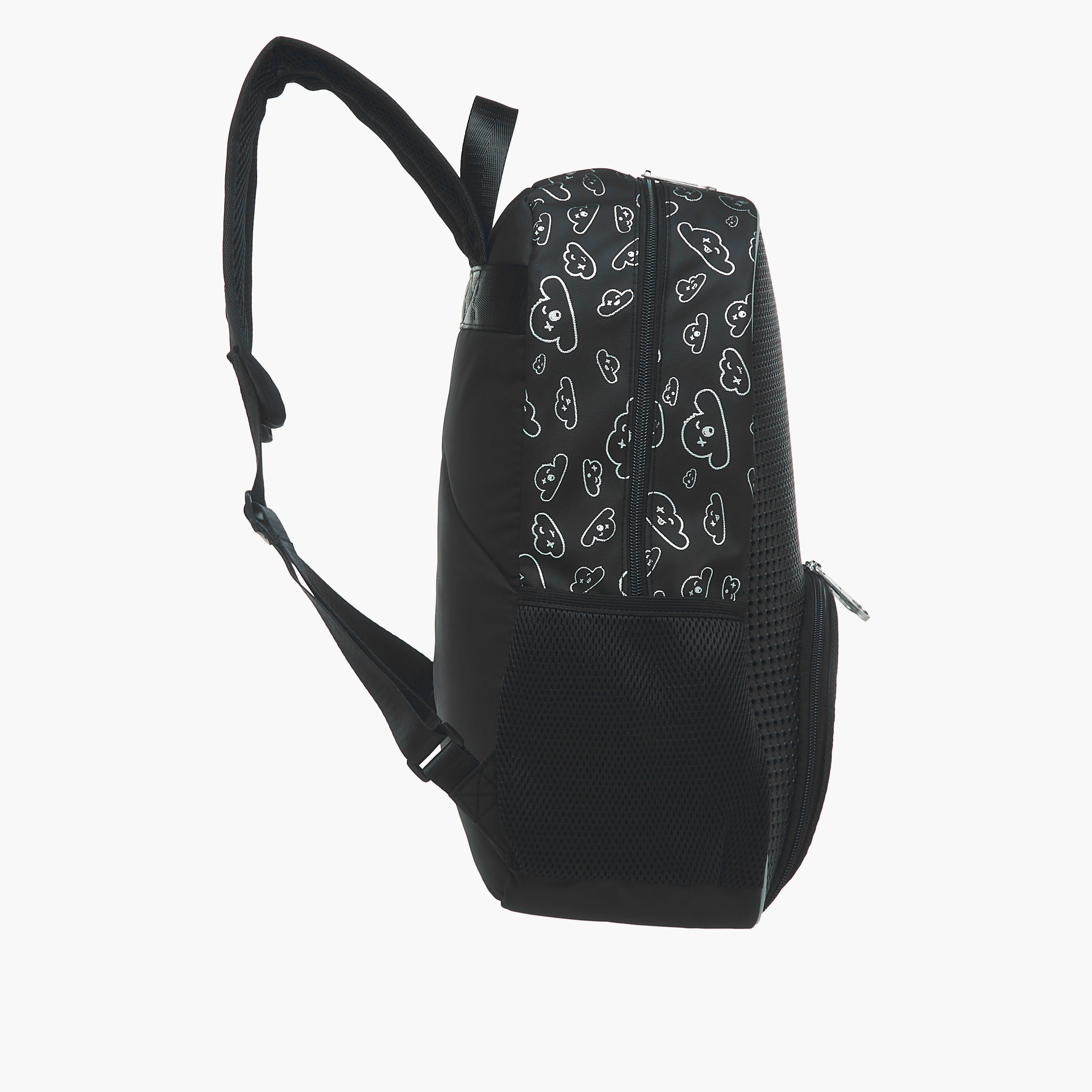 Light & Nine Textured Backpack with Adjustable Shoulder Straps and Zip Closure - 32x15x41 cms-school-bagsandbackpacks-backpacks-image-5