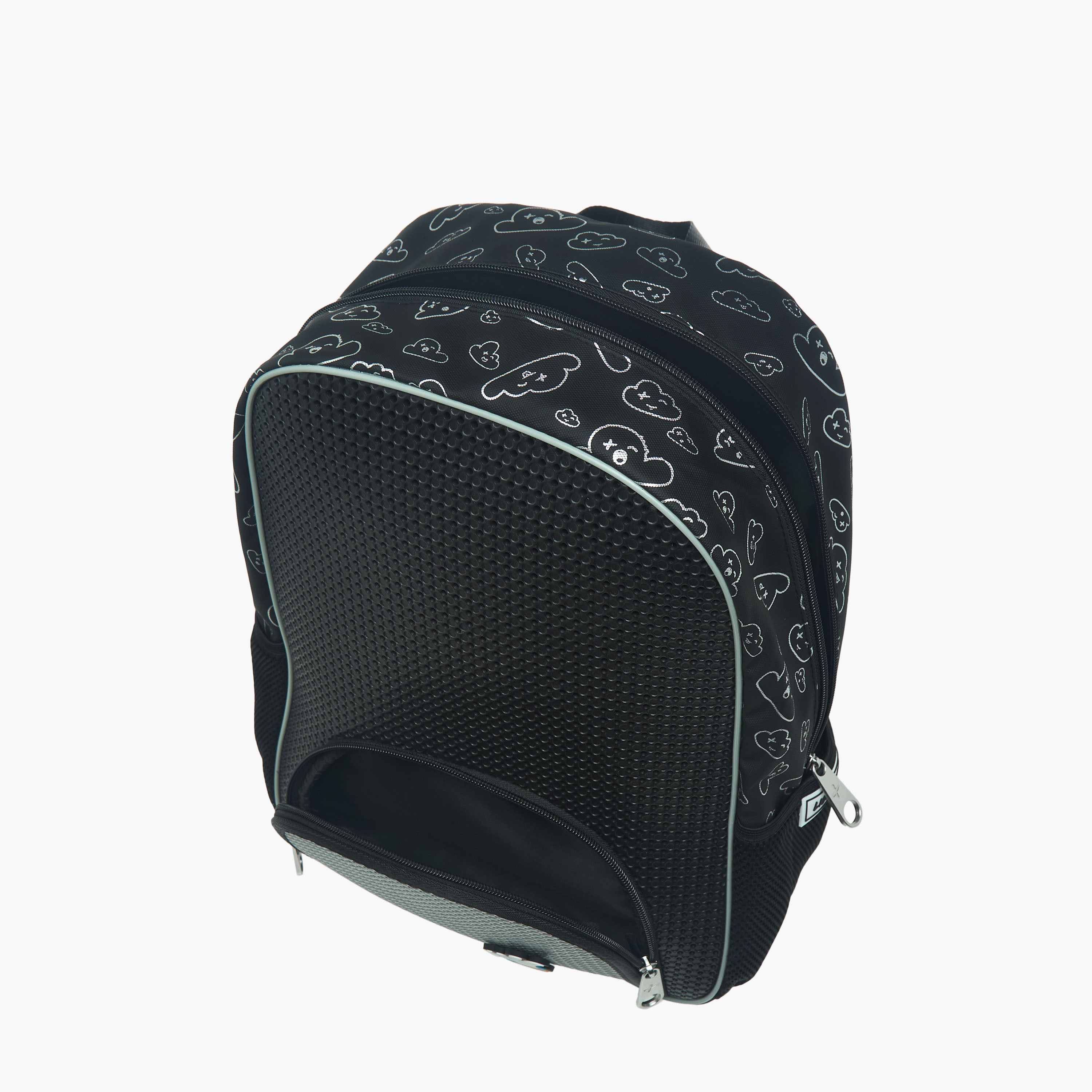 Light & Nine Textured Backpack with Adjustable Shoulder Straps and Zip Closure - 32x15x41 cms-school-bagsandbackpacks-backpacks-image-10