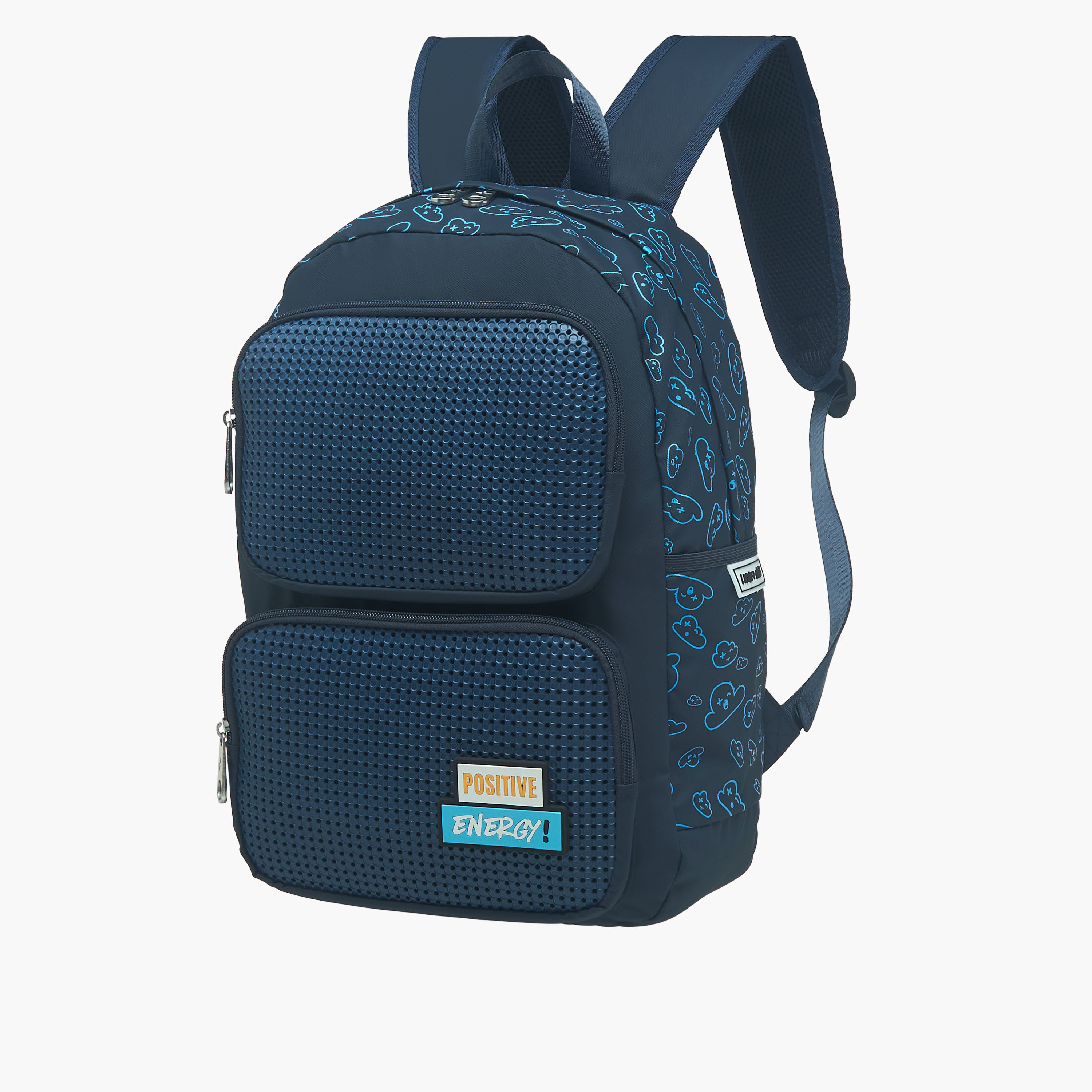 Light & Nine Textured Backpack with Adjustable Shoulder Straps and Zip Closure - 44x31x14 cms-promo_LS20_OMN-image-4