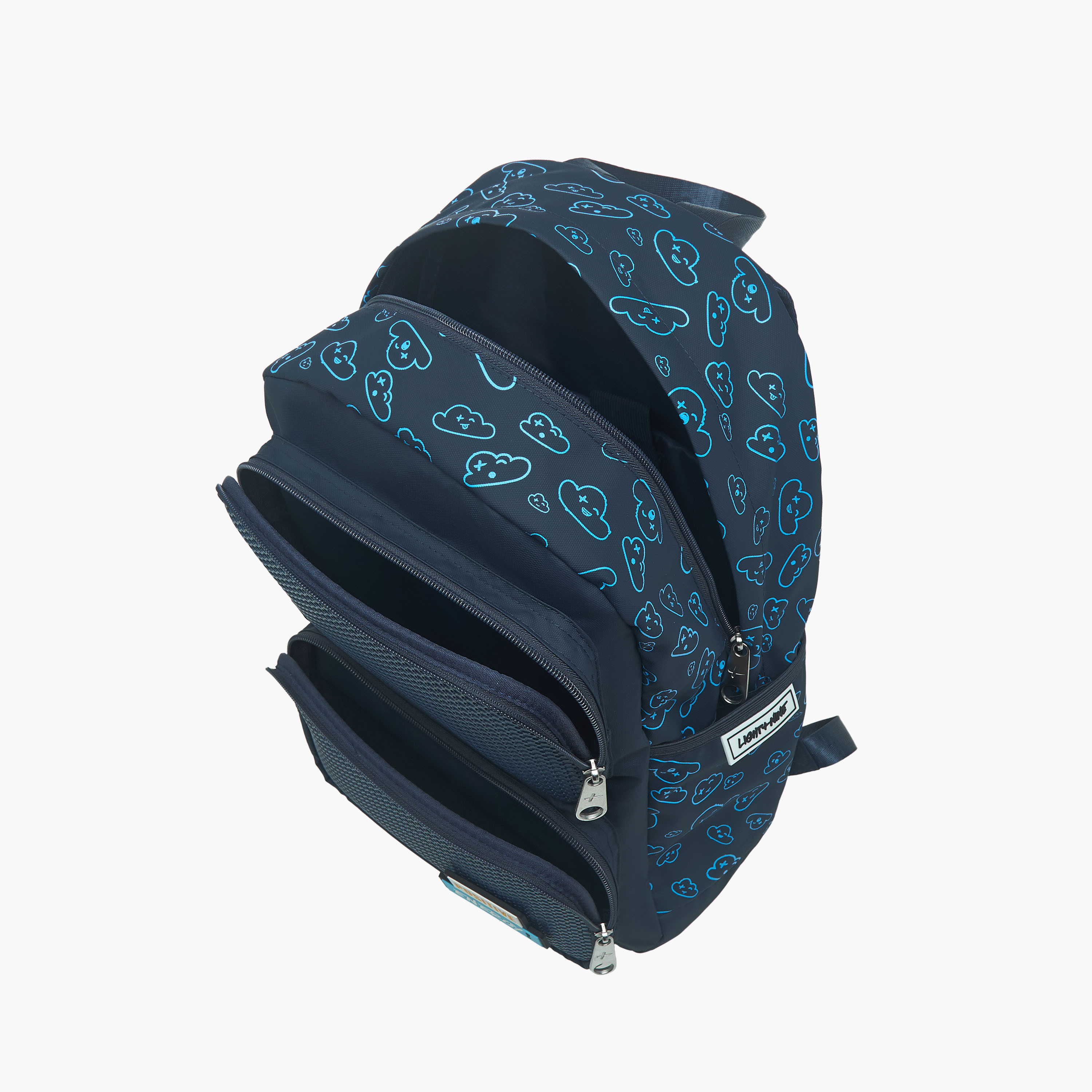 Light & Nine Textured Backpack with Adjustable Shoulder Straps and Zip Closure - 44x31x14 cms-promo_LS20_OMN-image-10
