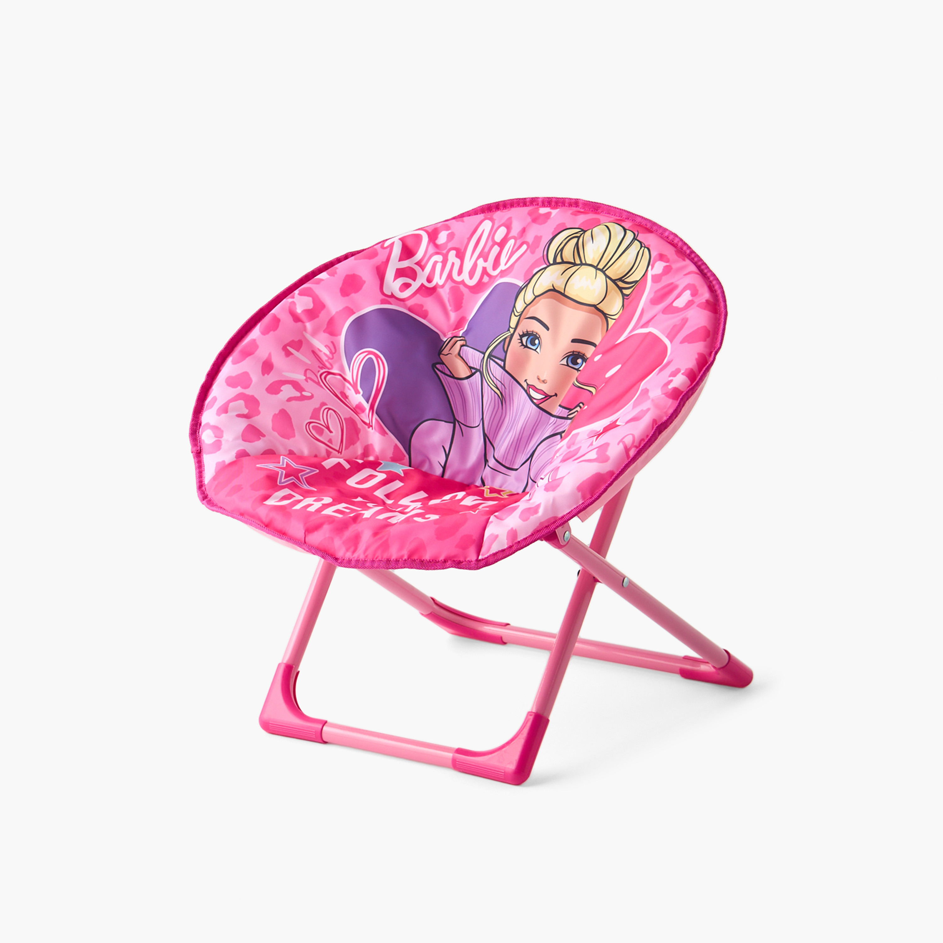 كرسي دائري قابل للطي بطبعات باربي-baby-nursery-furniture-chairsandtables-image-1