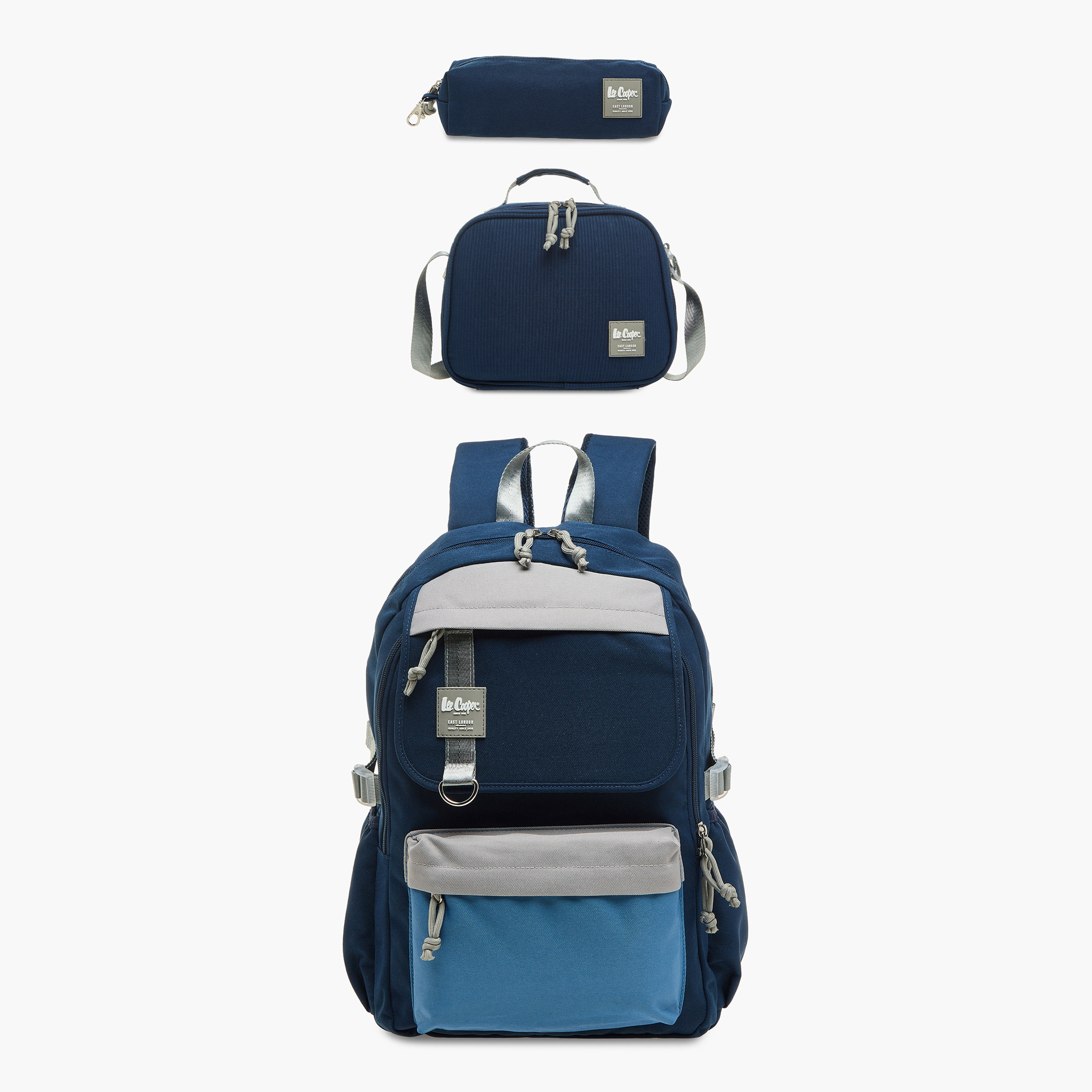 طقم شنطة ظهر مدرسية بطبعات مع شنطة غداء ومقلمة من فلورا بيلا-school-bagsandbackpacks-backpacks-image-1