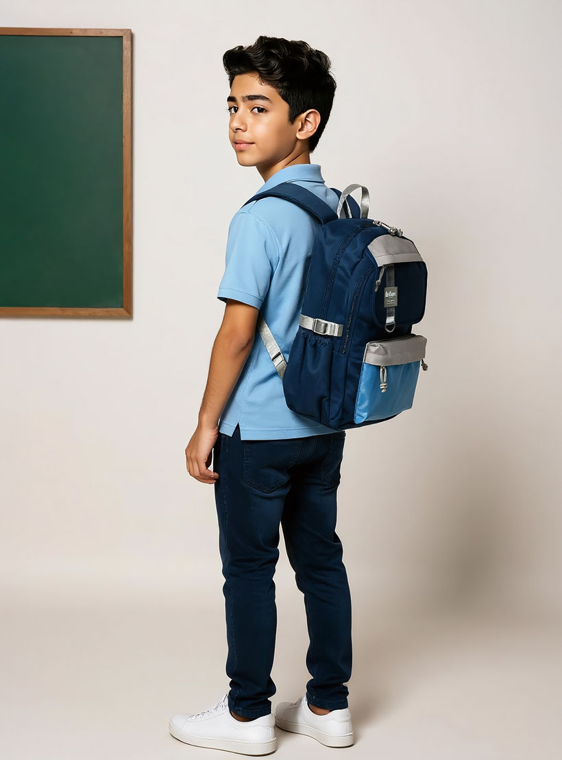 طقم شنطة ظهر مدرسية بطبعات مع شنطة غداء ومقلمة من فلورا بيلا-school-bagsandbackpacks-backpacks-image-2
