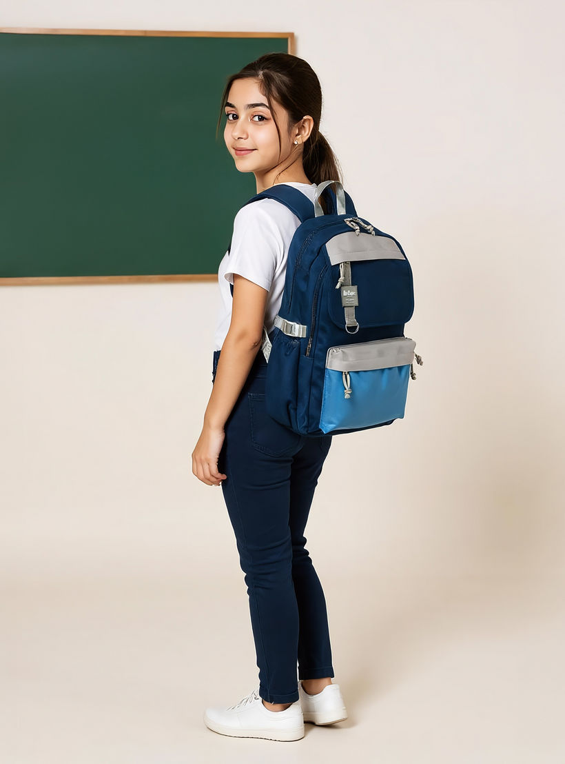 طقم شنطة ظهر مدرسية بطبعات مع شنطة غداء ومقلمة من فلورا بيلا-school-bagsandbackpacks-backpacks-image-3