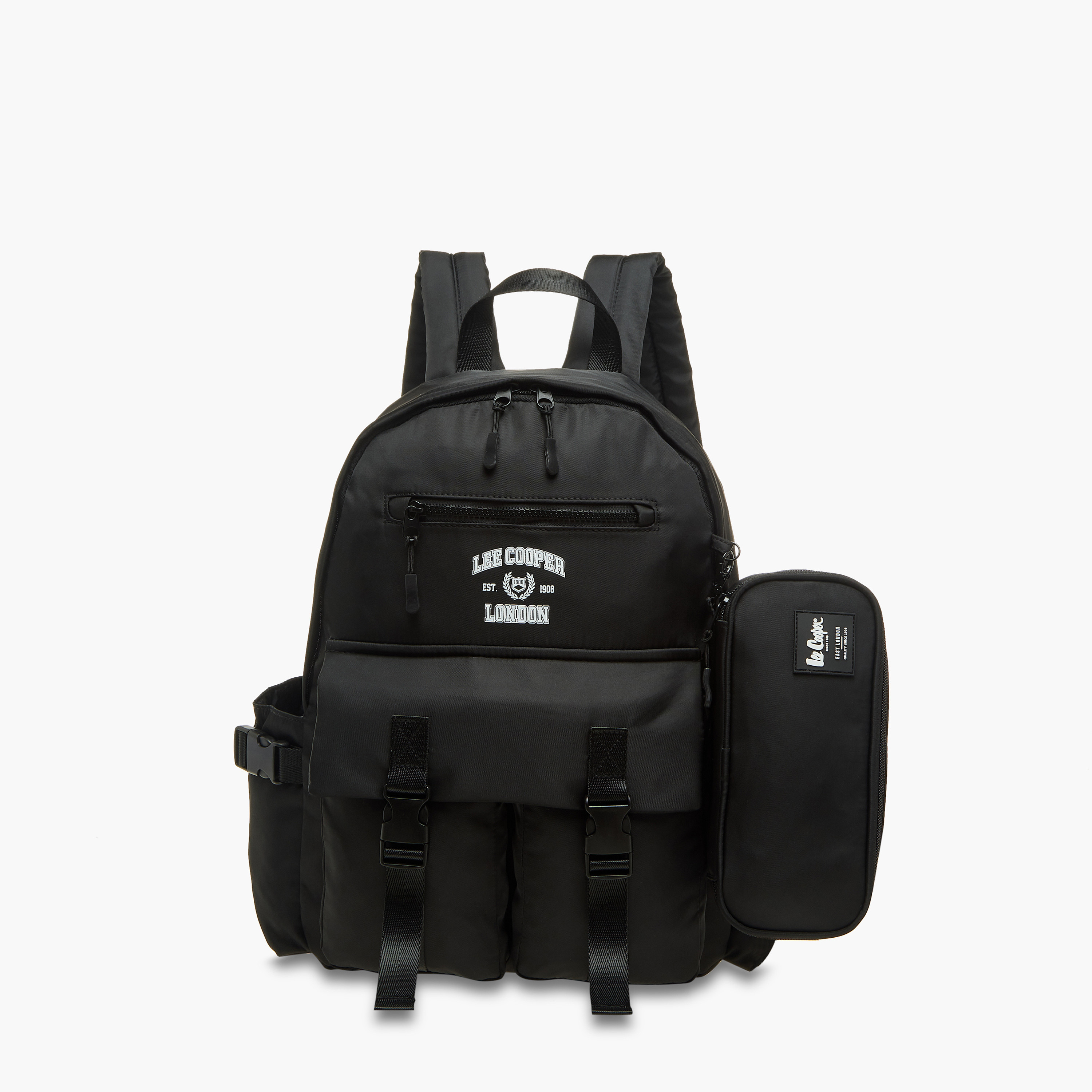 طقم شنطة ظهر مدرسية ومقلمة بطبعات شعار من لي كوبر-school-bagsandbackpacks-backpacks-image-1