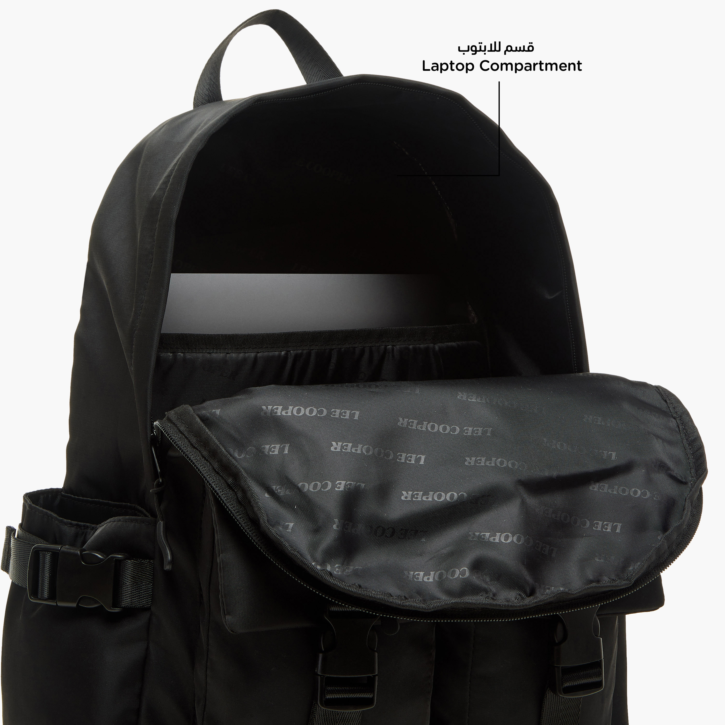 طقم شنطة ظهر مدرسية ومقلمة بطبعات شعار من لي كوبر-school-bagsandbackpacks-backpacks-image-12