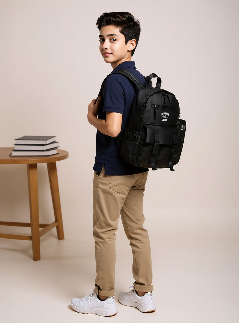 طقم شنطة ظهر مدرسية ومقلمة بطبعات شعار من لي كوبر-school-bagsandbackpacks-backpacks-image-2