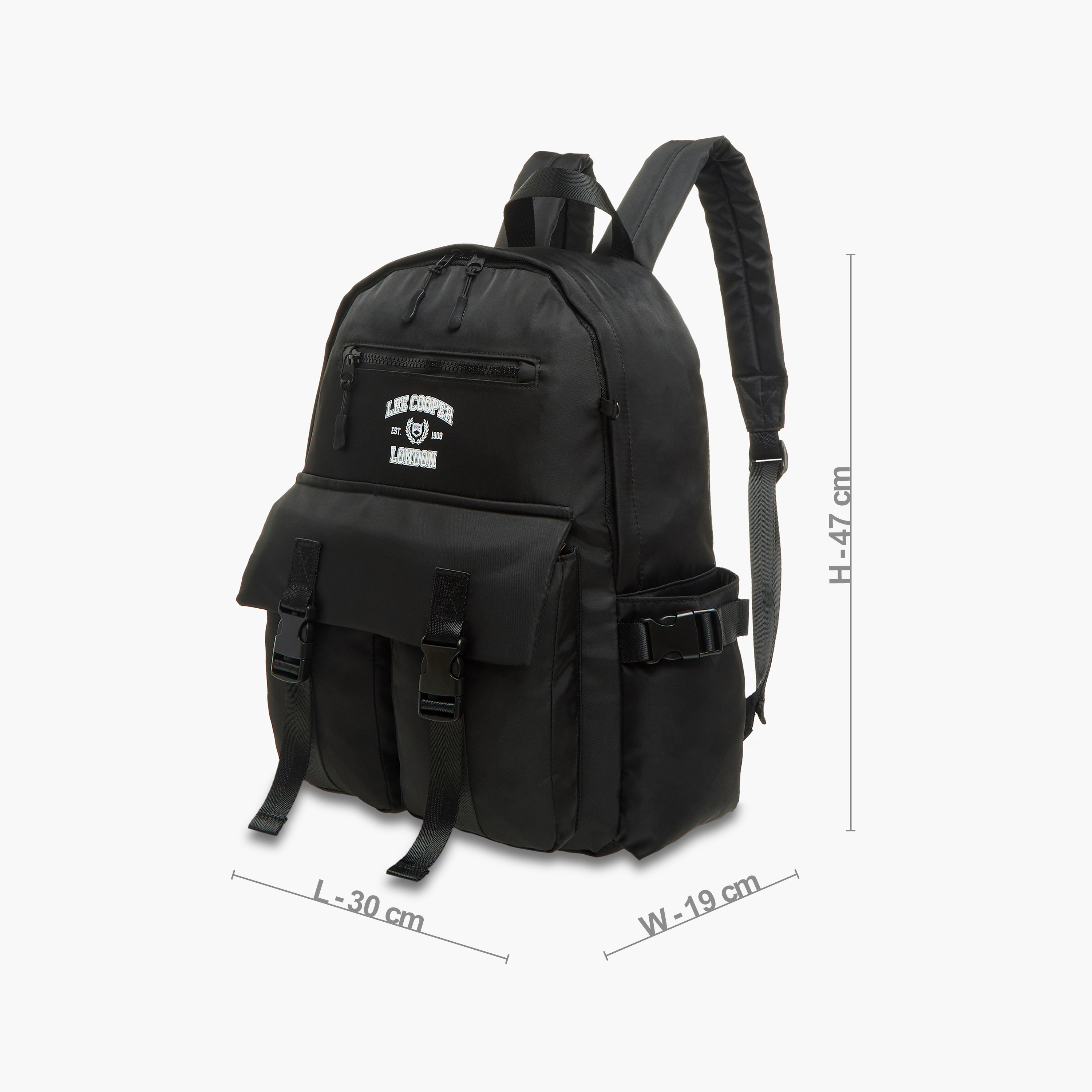 طقم شنطة ظهر مدرسية ومقلمة بطبعات شعار من لي كوبر-school-bagsandbackpacks-backpacks-image-4