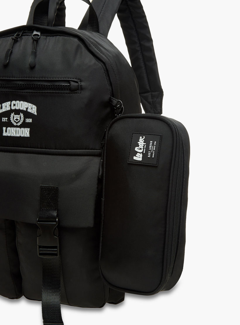 طقم شنطة ظهر مدرسية ومقلمة بطبعات شعار من لي كوبر-school-bagsandbackpacks-backpacks-image-10