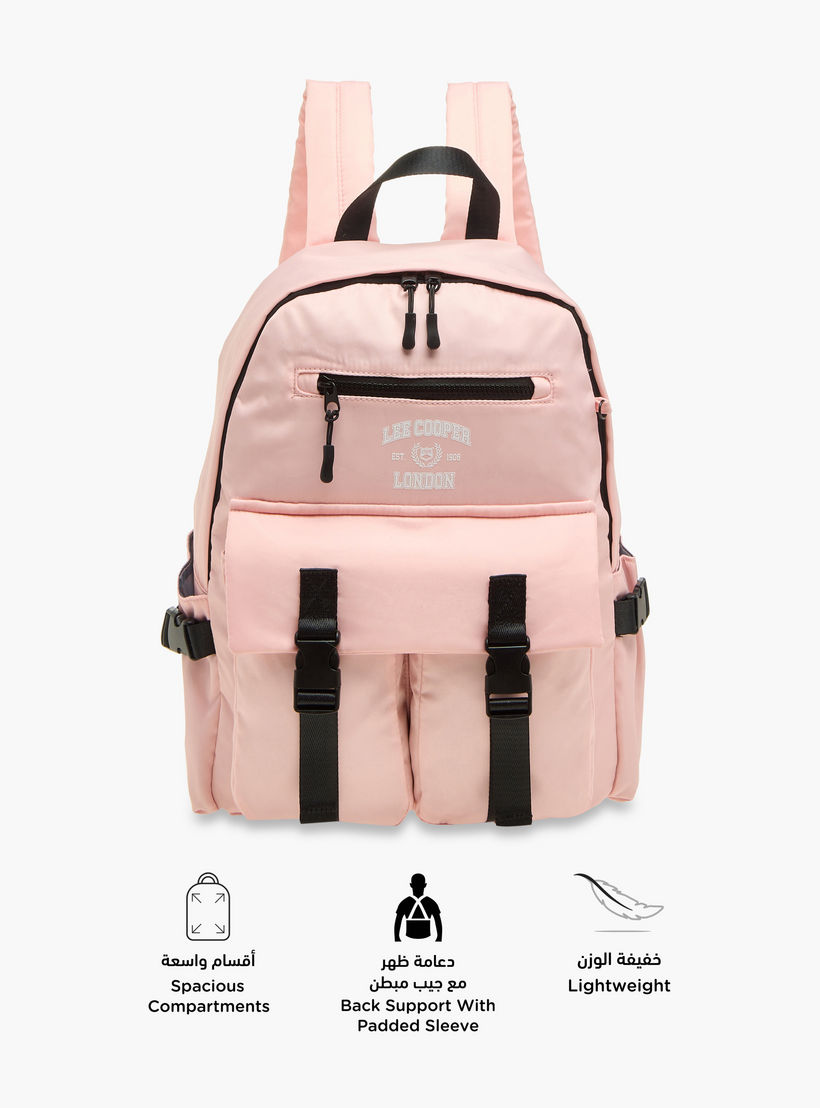 طقم شنطة ظهر مدرسية ومقلمة بطبعات شعار من لي كوبر-school-bagsandbackpacks-backpacks-image-4