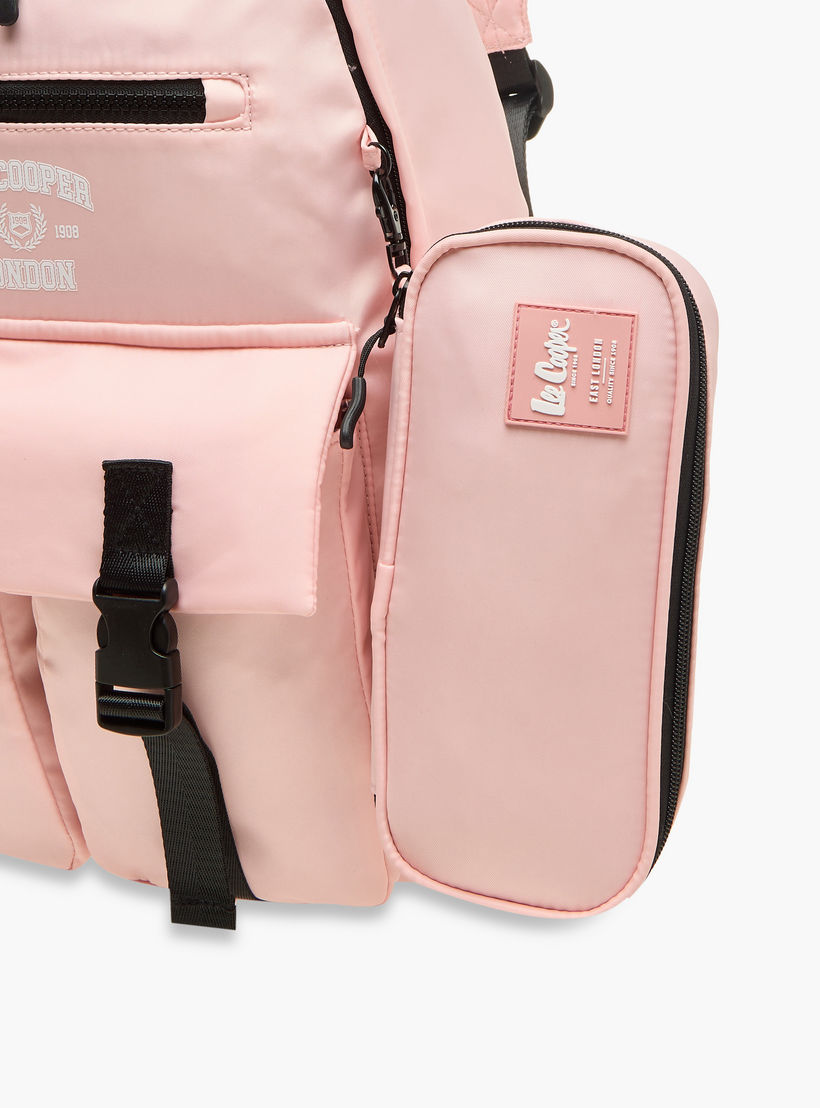 طقم شنطة ظهر مدرسية ومقلمة بطبعات شعار من لي كوبر-school-bagsandbackpacks-backpacks-image-8