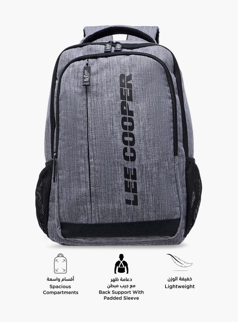 شنطة ظهر مدرسية بأحزمة كتف قابلة للتعديل وطبعات الشعار من لي كوبر - 16×46×31 سم-boys-accessories-bagsandbackpacks-image-6