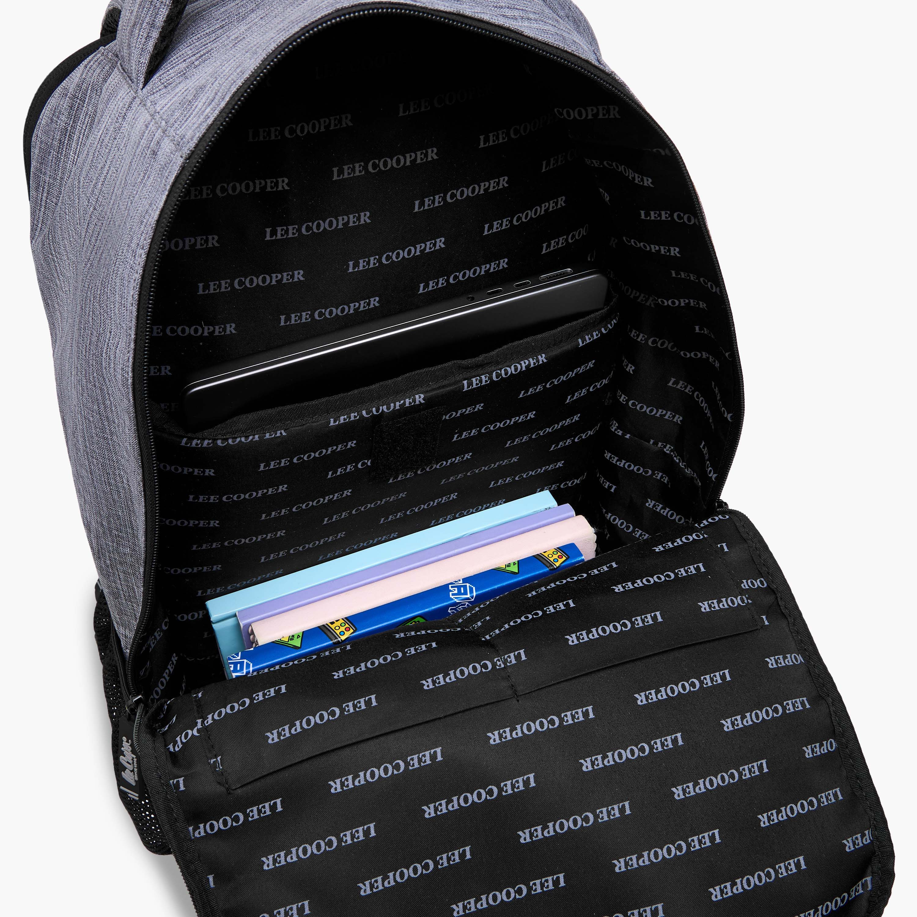 شنطة ظهر مدرسية بأحزمة كتف قابلة للتعديل وطبعات الشعار من لي كوبر - 16×46×31 سم-boys-accessories-bagsandbackpacks-image-9