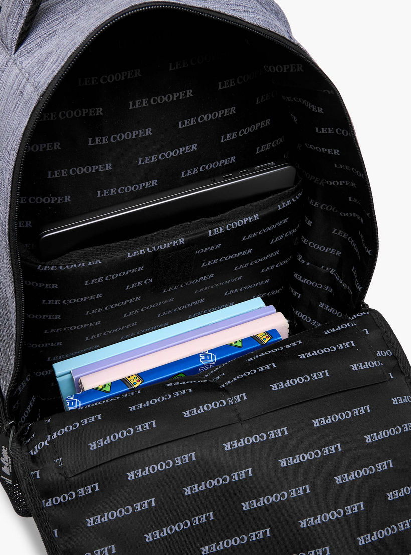 شنطة ظهر مدرسية بأحزمة كتف قابلة للتعديل وطبعات الشعار من لي كوبر - 16×46×31 سم-boys-accessories-bagsandbackpacks-image-9