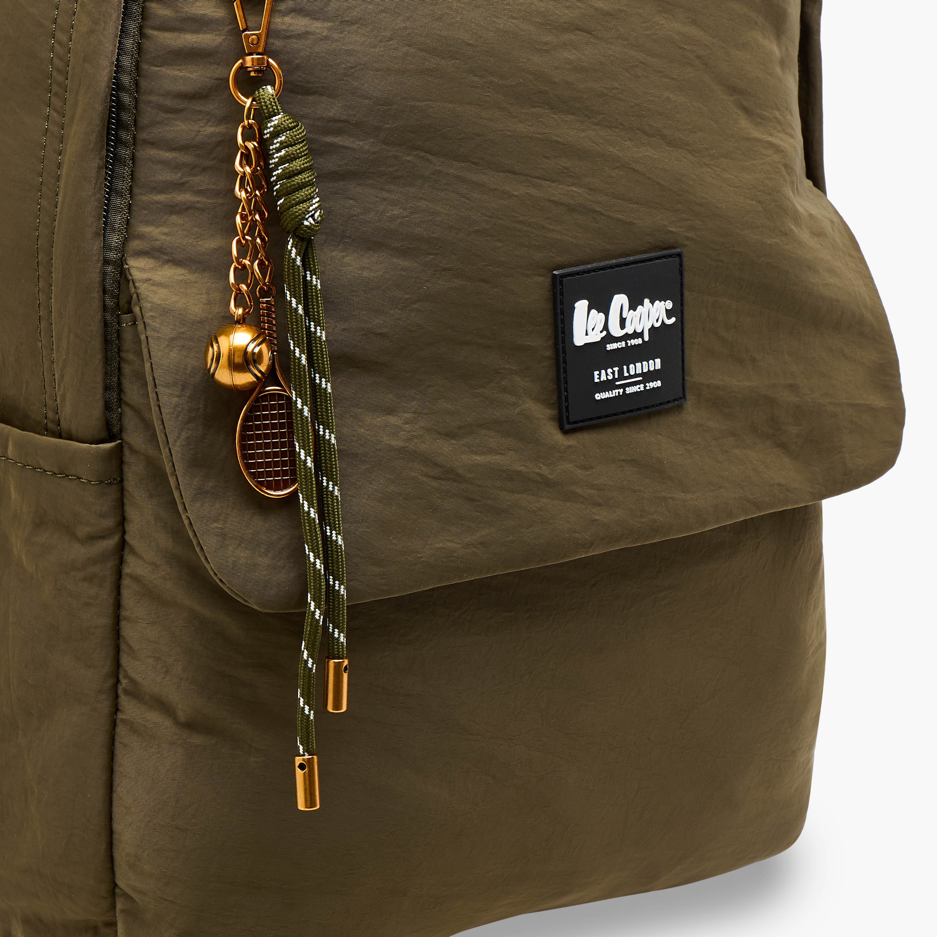 Lee Cooper Logo Applique Backpack with Adjustable Strap - 32x13x45 cm-women-bagsandwallets-backpacks-image-7