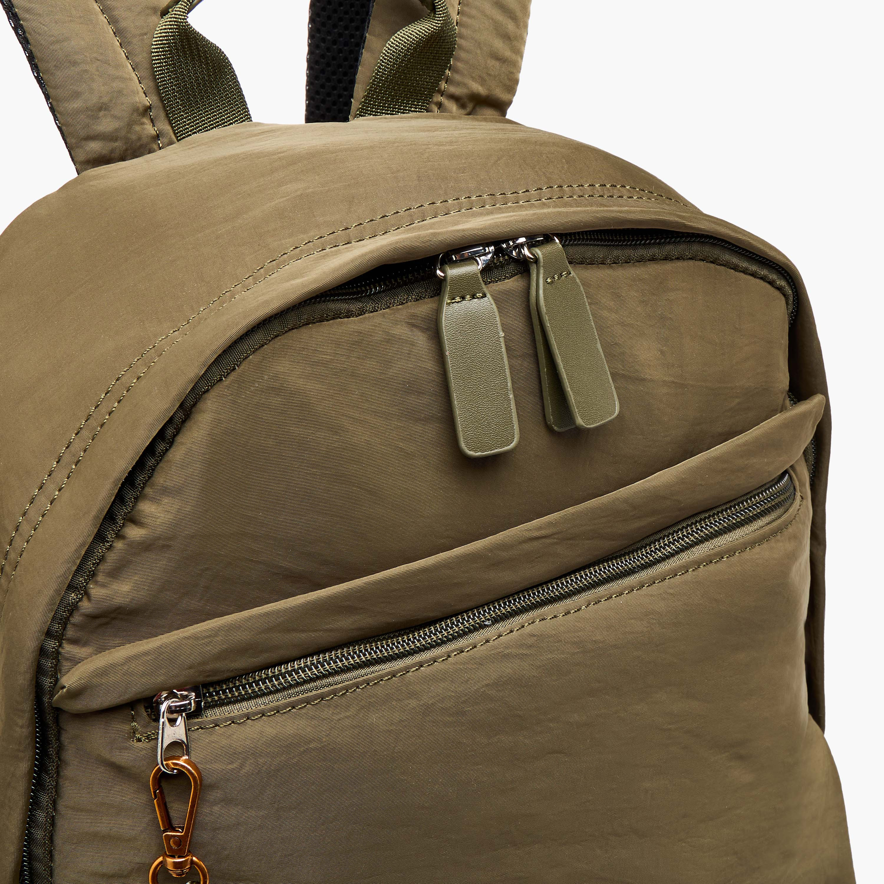 Lee Cooper Logo Applique Backpack with Adjustable Strap - 32x13x45 cm-women-bagsandwallets-backpacks-image-8