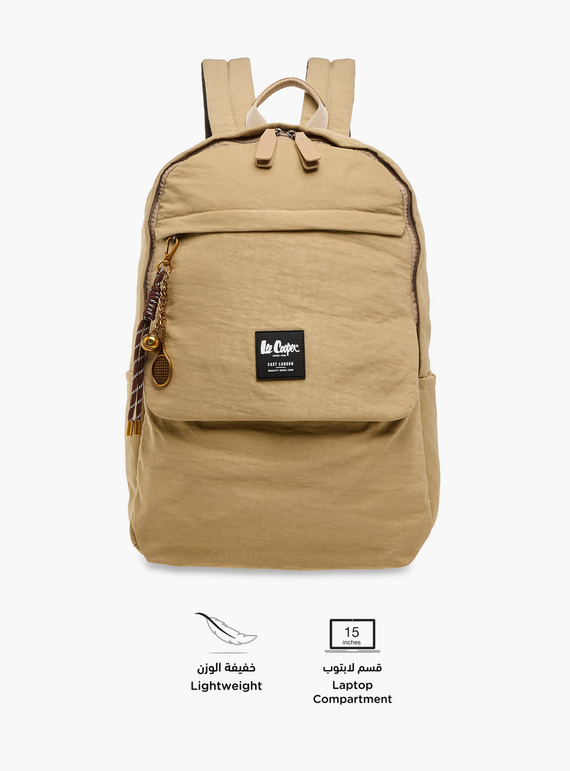 شنطة ظهر بحزام قابل للتعديل وزخارف الشعار من لي كوبر - 32x13x45 سم-women-bagsandwallets-backpacks-image-4