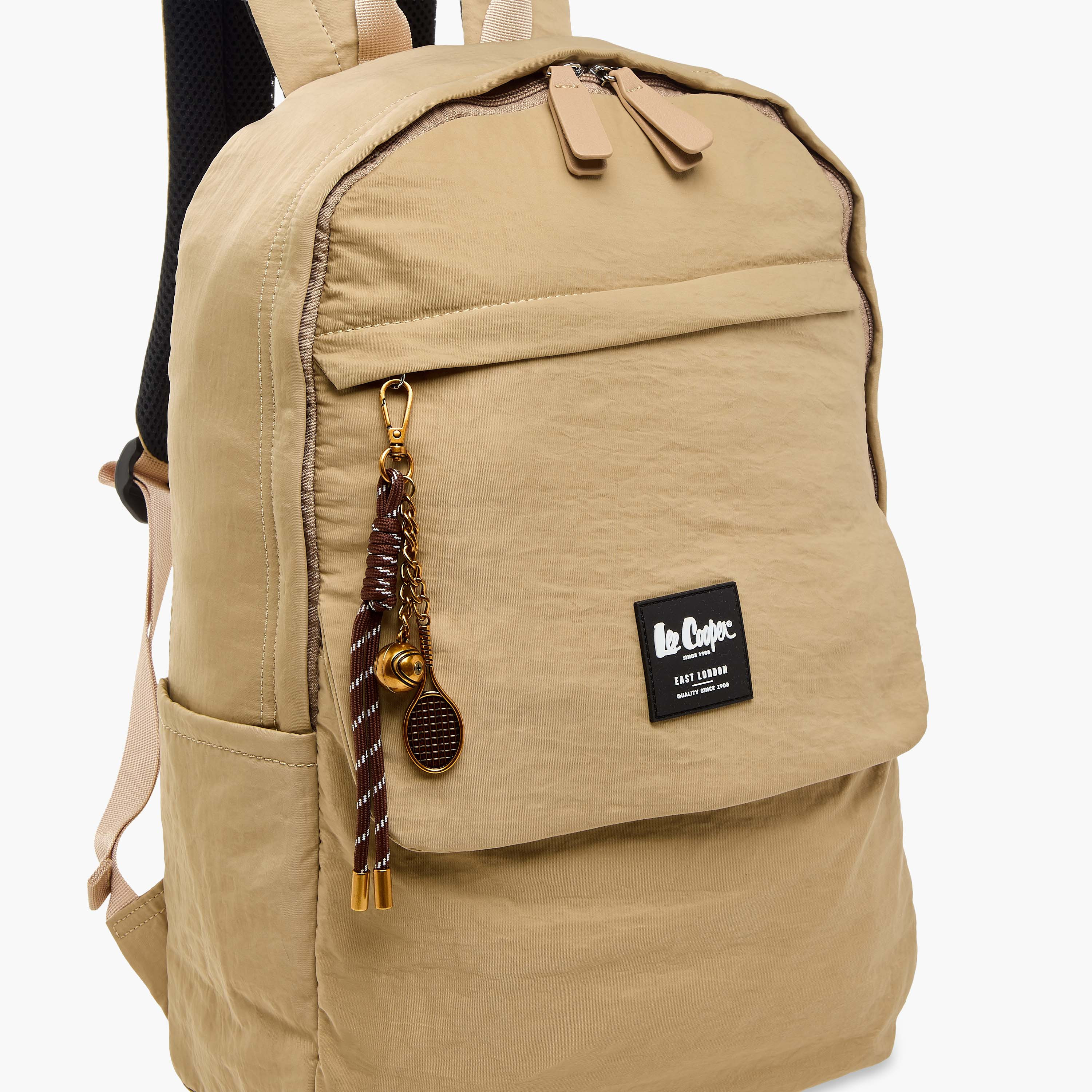 شنطة ظهر بحزام قابل للتعديل وزخارف الشعار من لي كوبر - 32x13x45 سم-women-bagsandwallets-backpacks-image-7