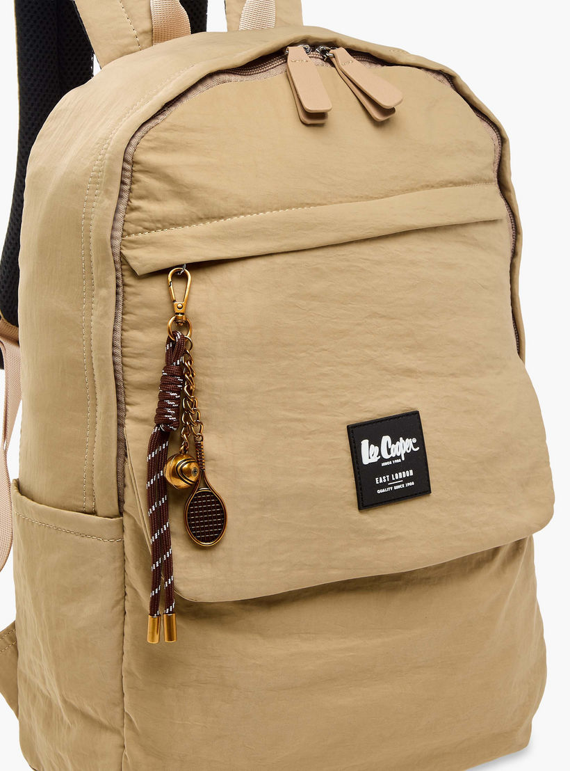 شنطة ظهر بحزام قابل للتعديل وزخارف الشعار من لي كوبر - 32x13x45 سم-women-bagsandwallets-backpacks-image-7