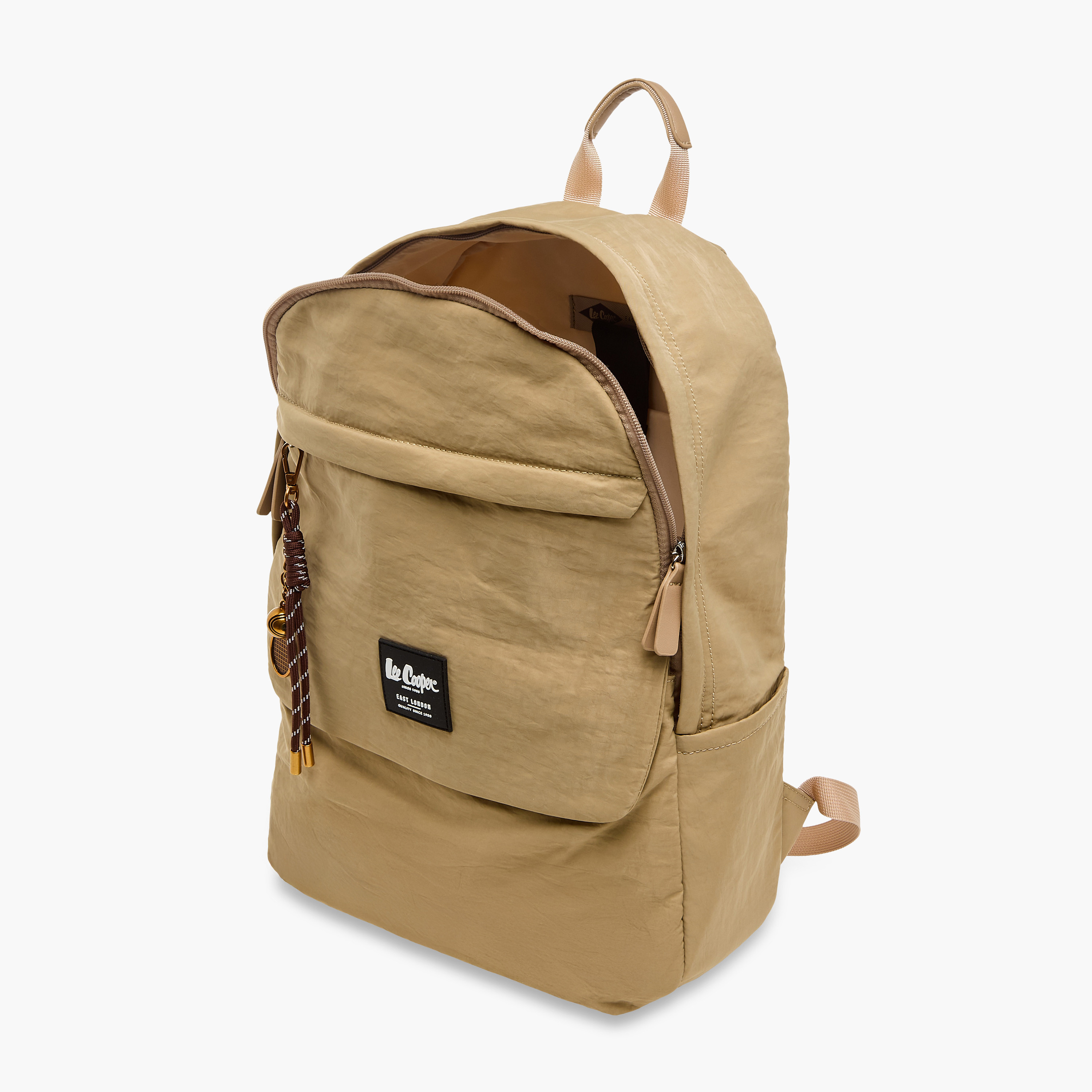 شنطة ظهر بحزام قابل للتعديل وزخارف الشعار من لي كوبر - 32x13x45 سم-women-bagsandwallets-backpacks-image-8