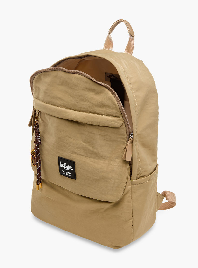 شنطة ظهر بحزام قابل للتعديل وزخارف الشعار من لي كوبر - 32x13x45 سم-women-bagsandwallets-backpacks-image-8