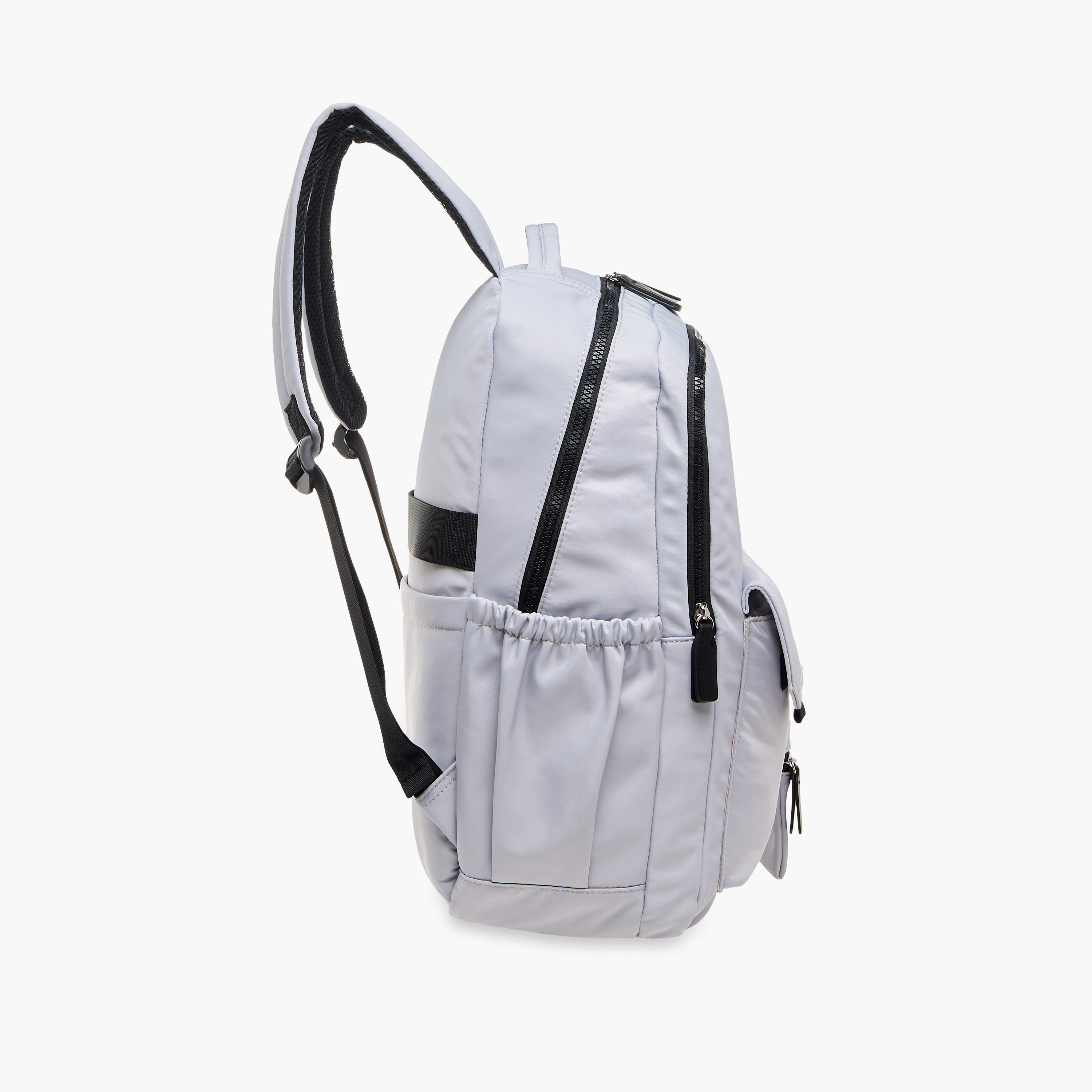 Lee Cooper Logo Print Backpack with Zip Closure and Attached Pouch - 45x14x30 cm-women-bagsandwallets-backpacks-image-3