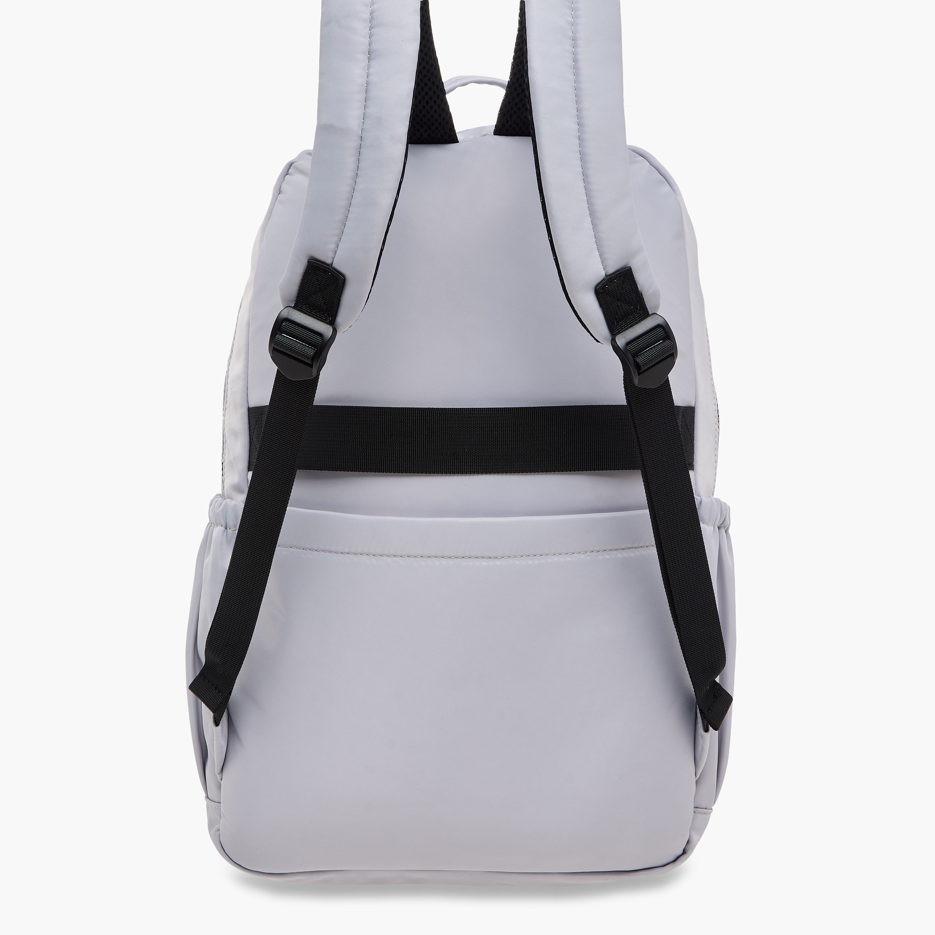 Lee Cooper Logo Print Backpack with Zip Closure and Attached Pouch - 45x14x30 cm-women-bagsandwallets-backpacks-image-5