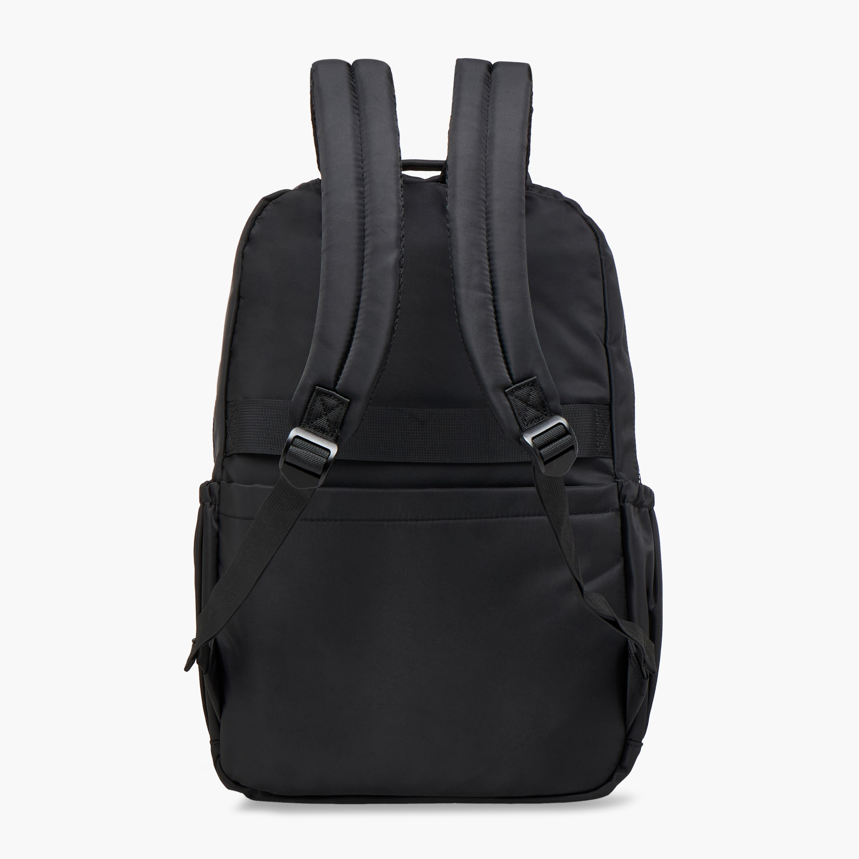 Lee Cooper Logo Print Backpack with Zip Closure and Attached Pouch - 45x14x30 cm-women-bagsandwallets-backpacks-image-5