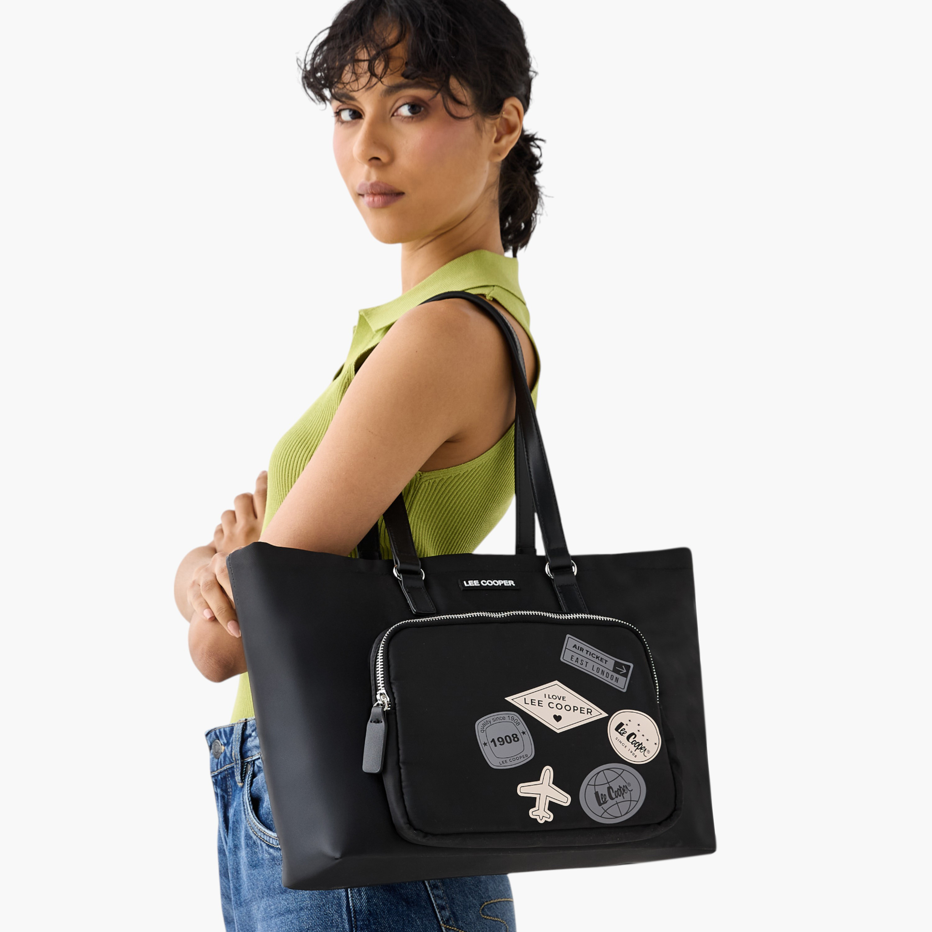 شنطة توتي بمقابض مزدوجة وسحاب إغلاق وزخارف من لي كوبر-women-bagsandwallets-handbags-image-2
