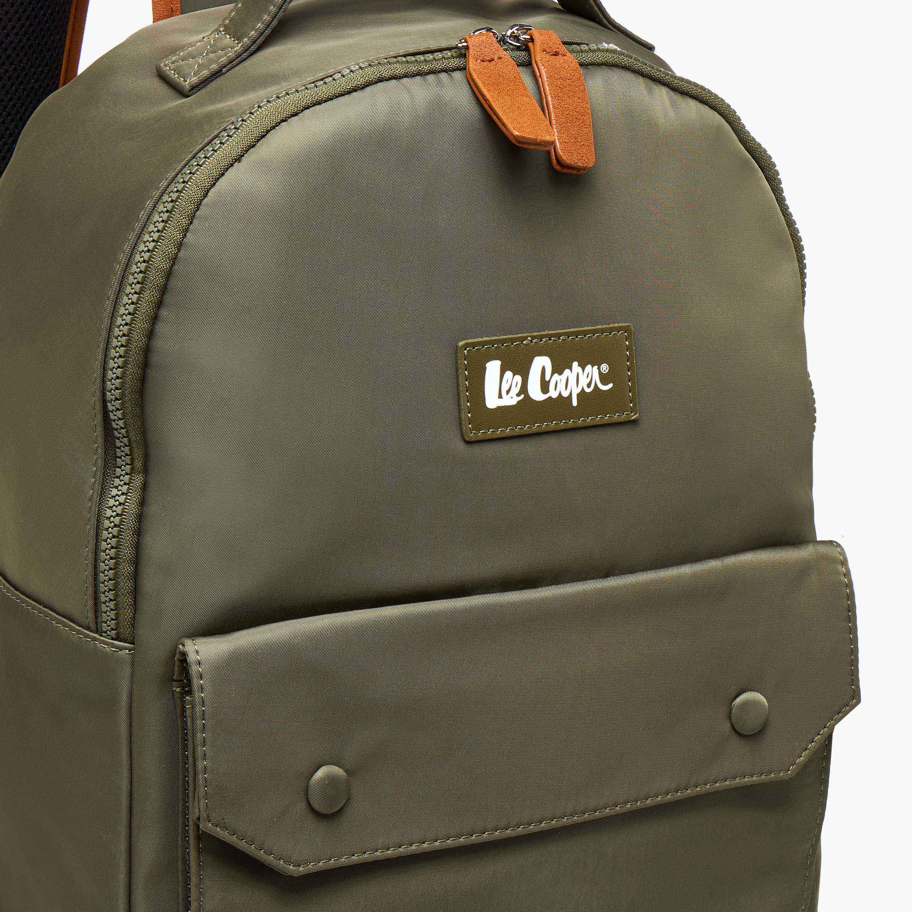 Lee Cooper Colourblock Backpack with Zip Closure and Adjustable Strap - 40x15x33 cm-women-bagsandwallets-backpacks-image-7